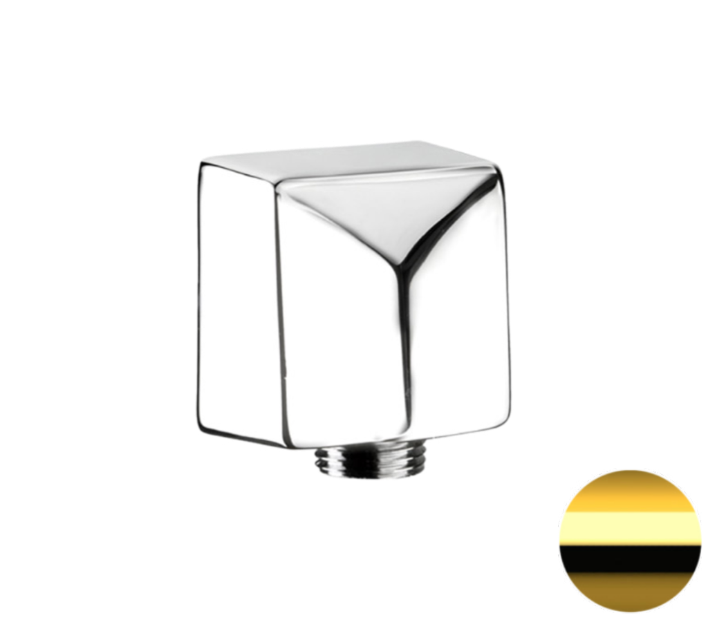 Шланговое подключение для душа Remer 309SDO, золото глянцевое