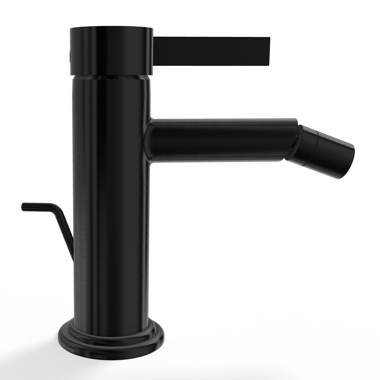 Смеситель для биде Remer Metrica MC20GM, оружейная сталь PVD