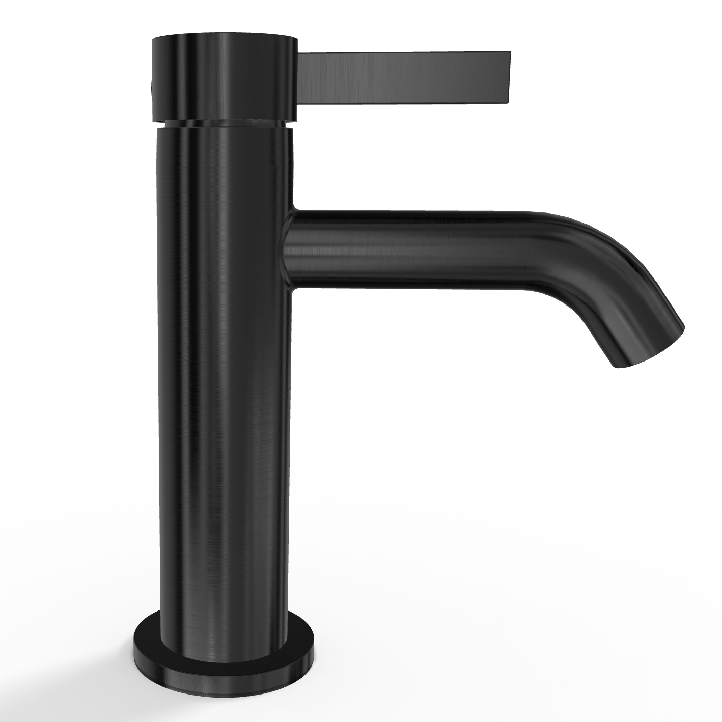 Смеситель для раковины Remer Metrica MC12GM, оружейная сталь PVD