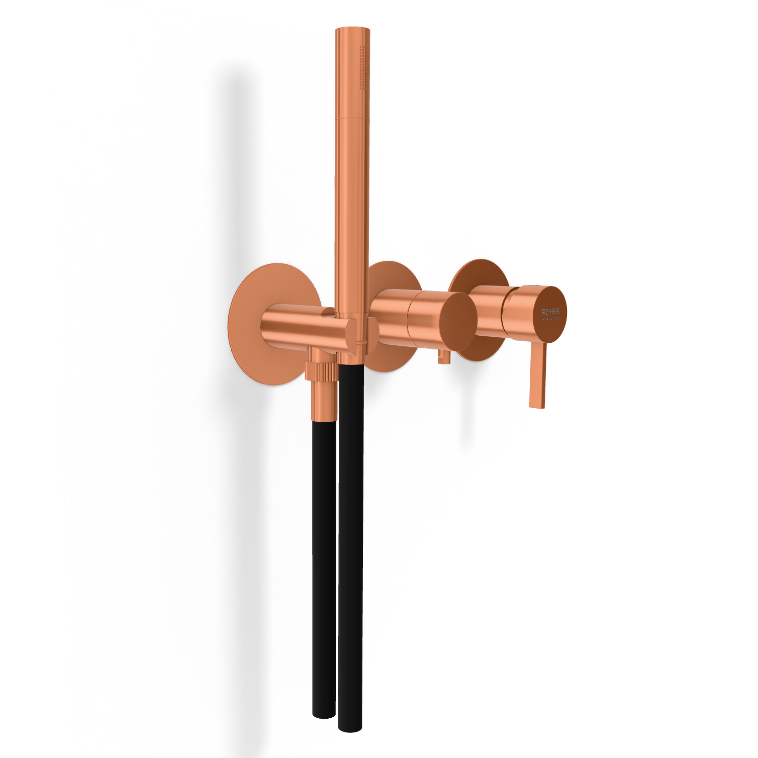 Смеситель для душа Remer Metrica MC97D2PRP, медь брашированная