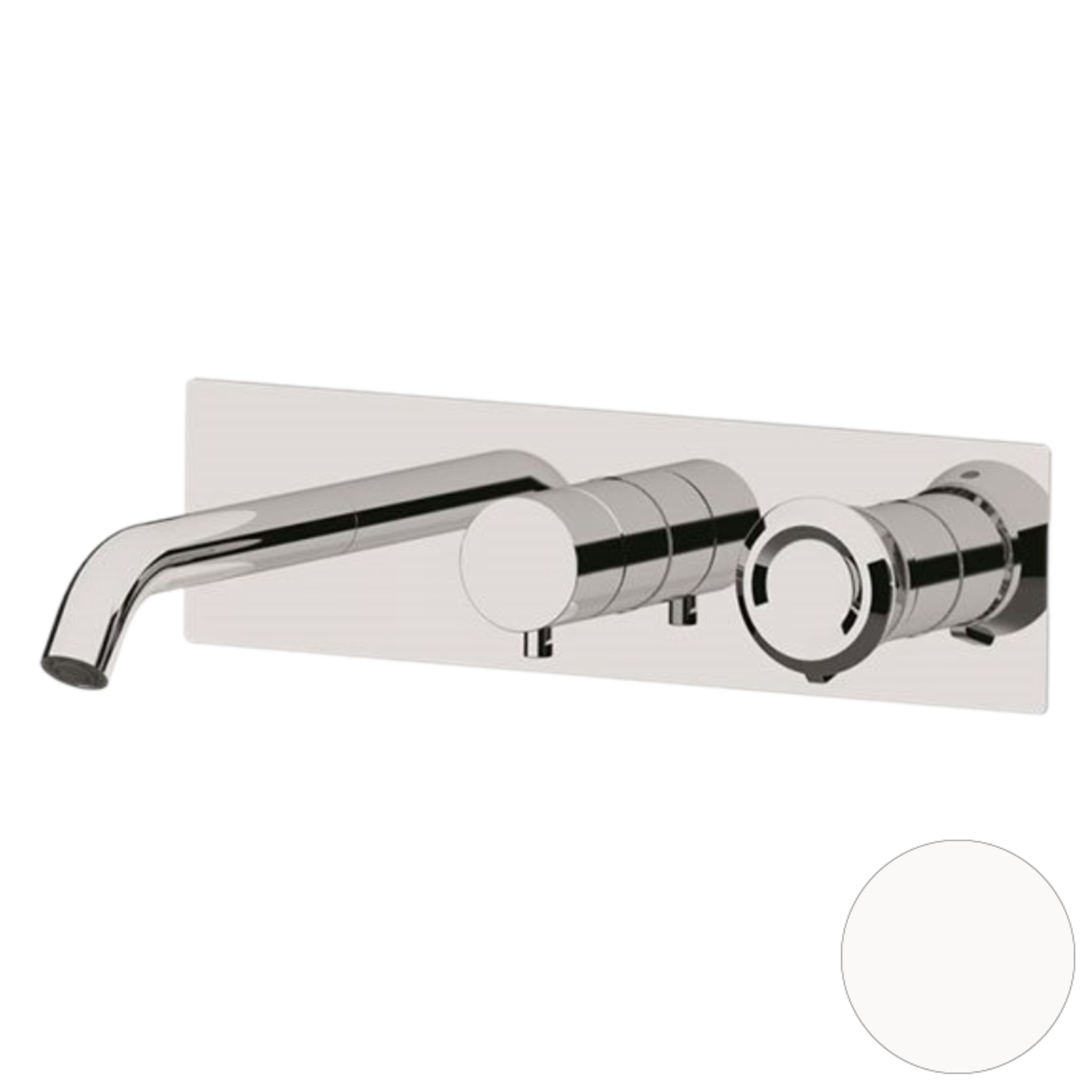 Смеситель для ванны Remer Element ET54D3BO, белый матовый