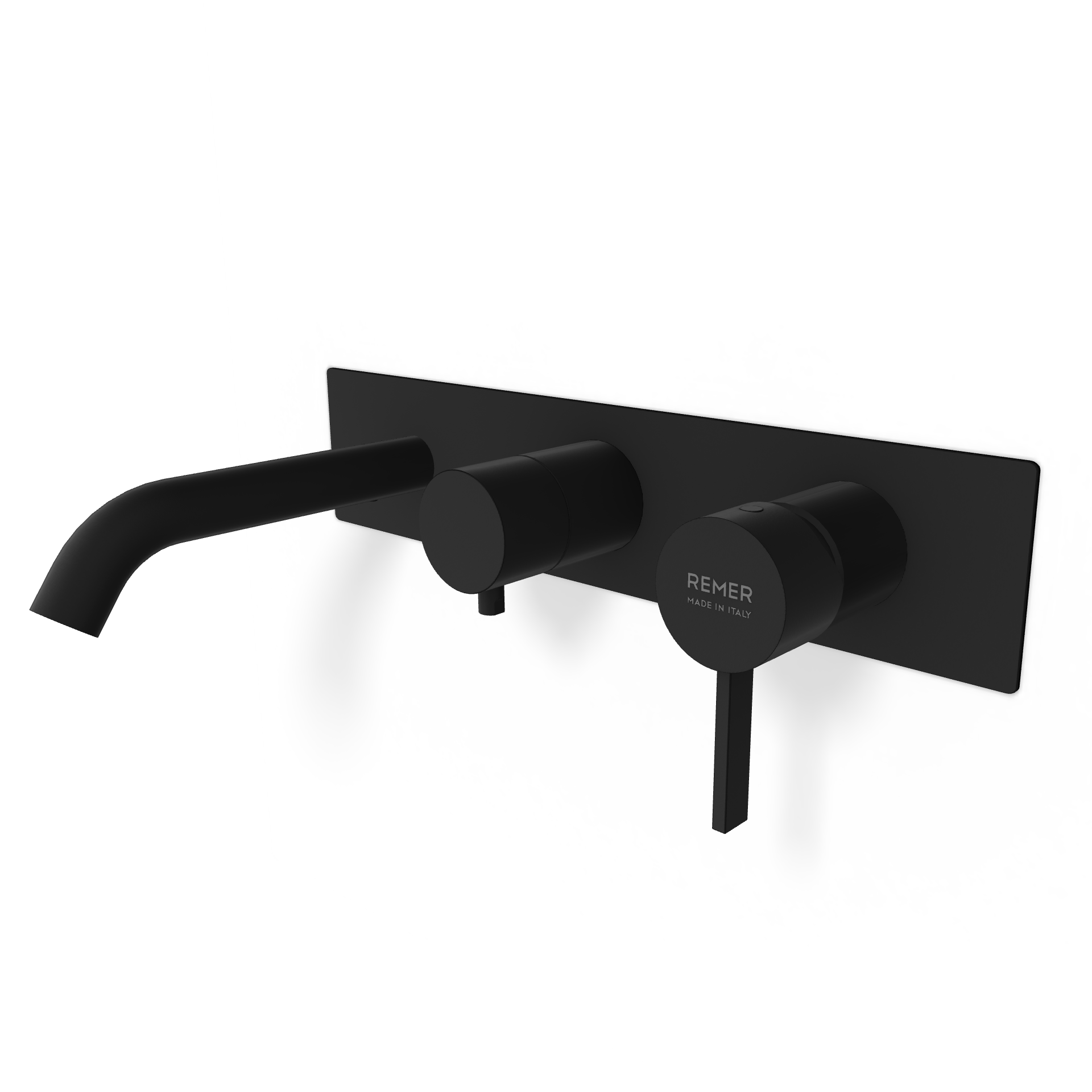 Смеситель для ванны Remer Metrica MC54D3WBNO, черный матовый
