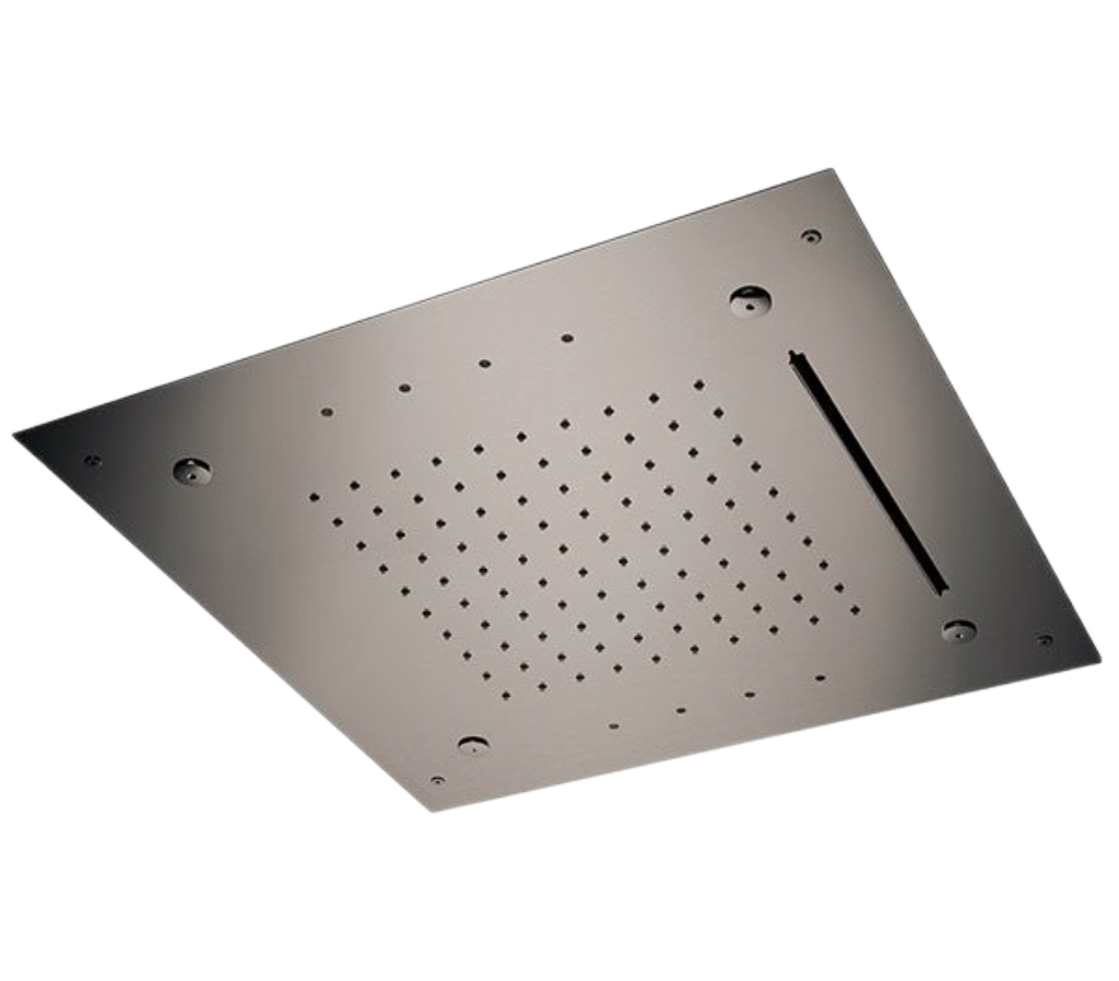 Верхний душ потолочный с подсветкой 50 см Remer INOX SS357RS50NC