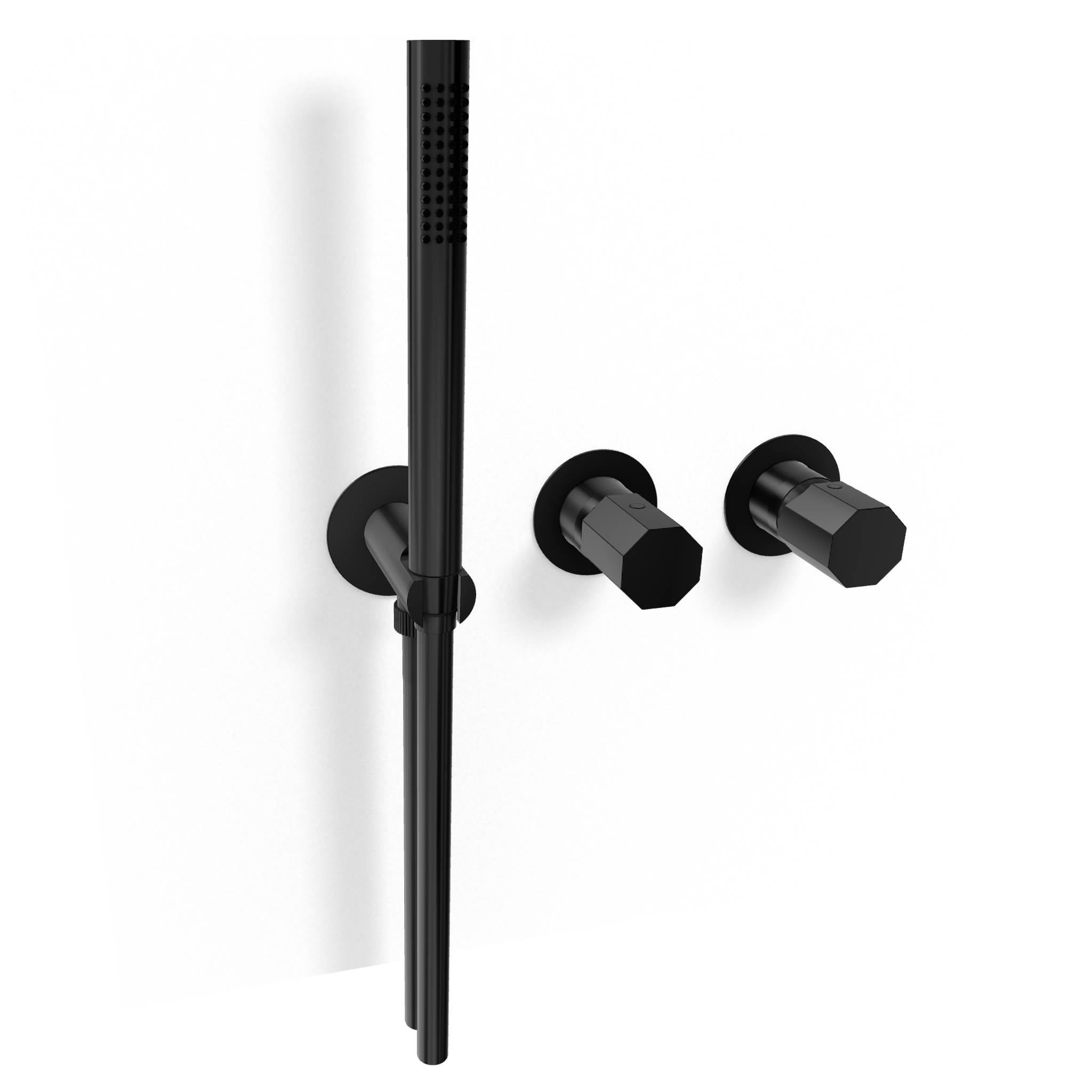 Смеситель для душа Remer Ottagono ON97D3PWBCFP, черный брашированный хром