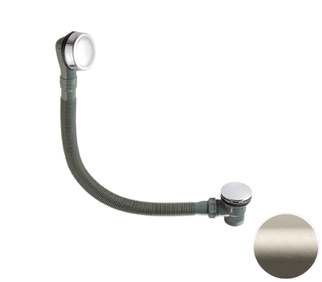 Слив-перелив click-clack для ванны Remer 96PCCXV, сталь