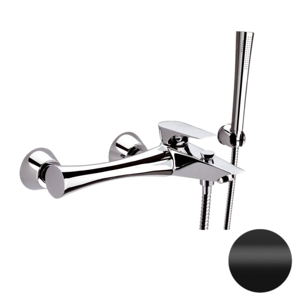 Смеситель для ванны Daniel Diva DV61015, чёрный матовый