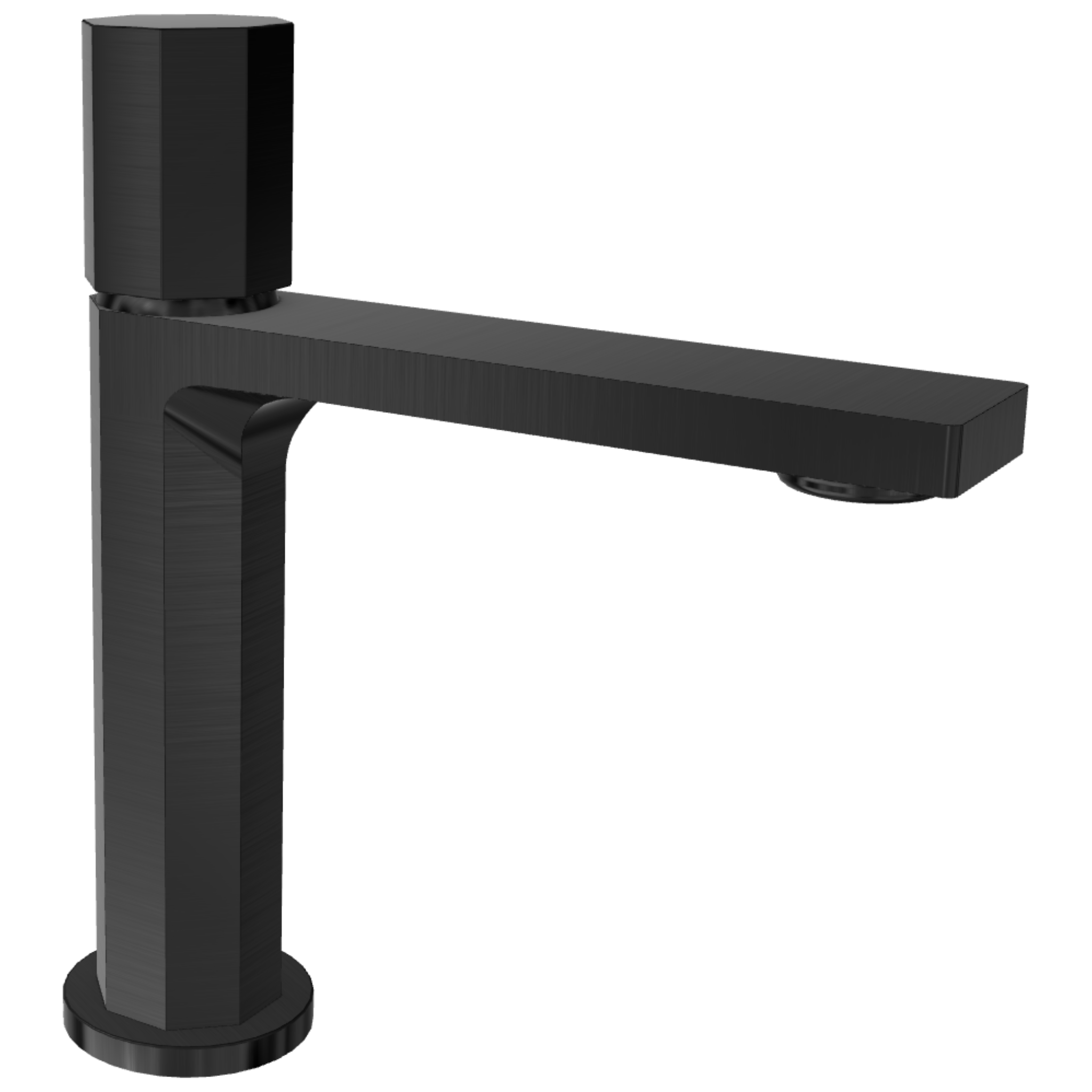 Смеситель для раковины Remer Ottagono ON12AGM, оружейная сталь PVD