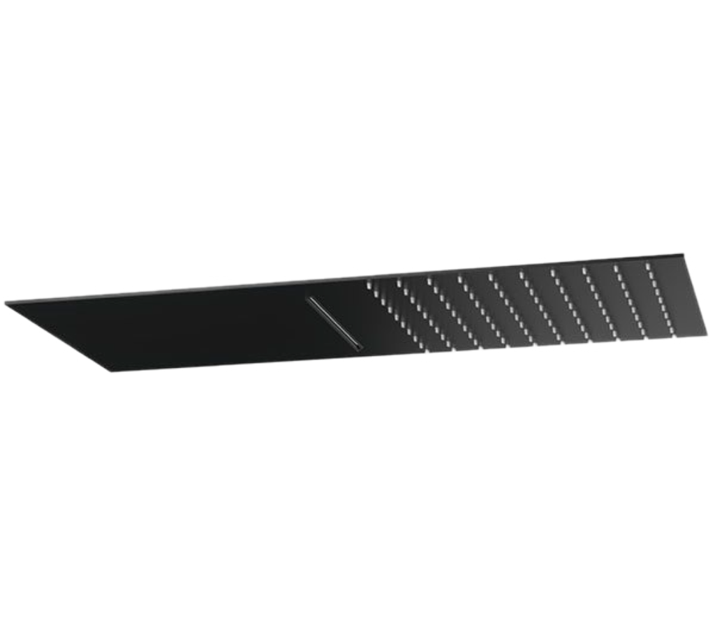 Верхний душ настенный 50x25 см Remer 350UFCANOX, черный матовый