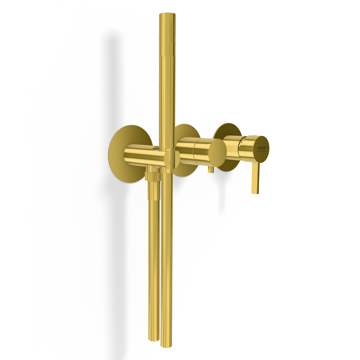 Смеситель для душа Remer Metrica MC97D2PDO, золото глянцевое