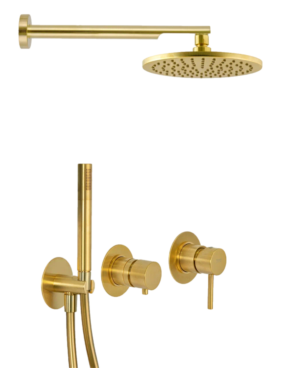 Душевая система Remer X Style X96S02OBG, золото брашированное