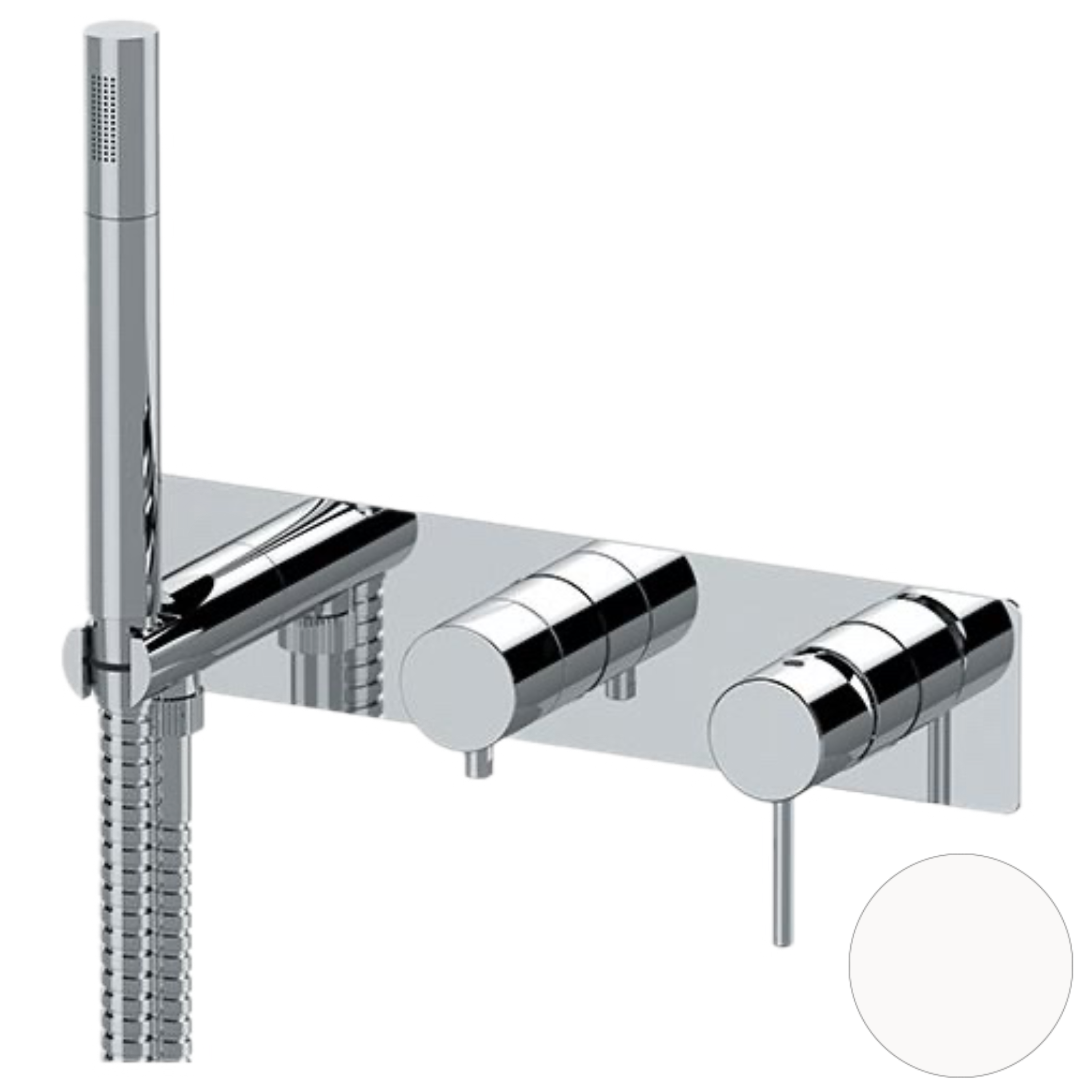 Смеситель для душа Remer X Style X97D2WBBO, белый матовый