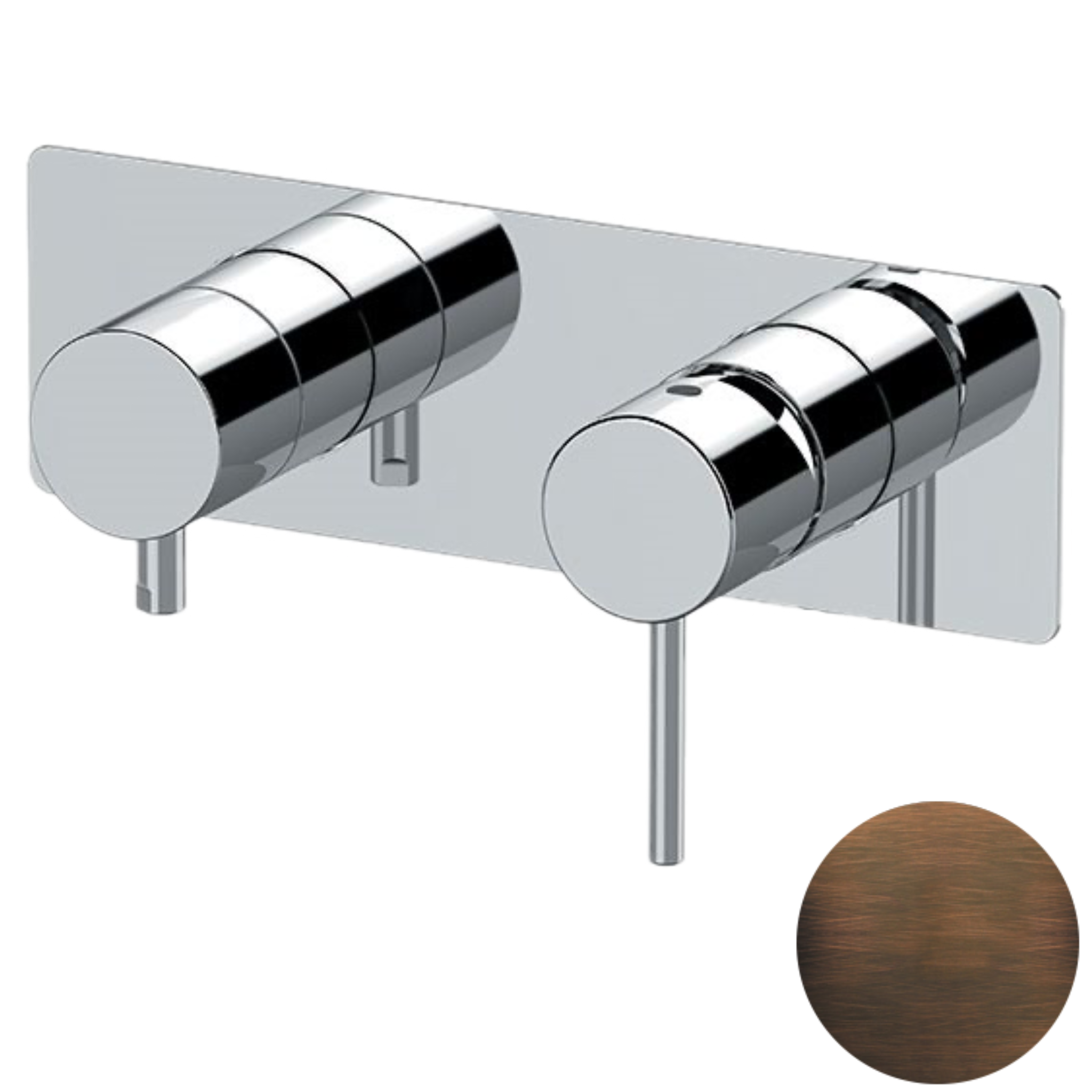 Смеситель для душа Remer X Style X92ZWBBR, бронза масляная