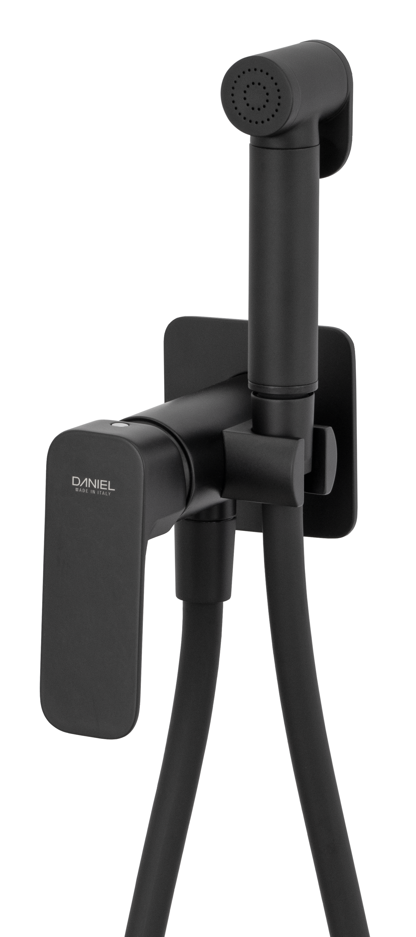 Гигиенический душ со смесителем Daniel Tiara TA645BP4DC15, чёрный матовый