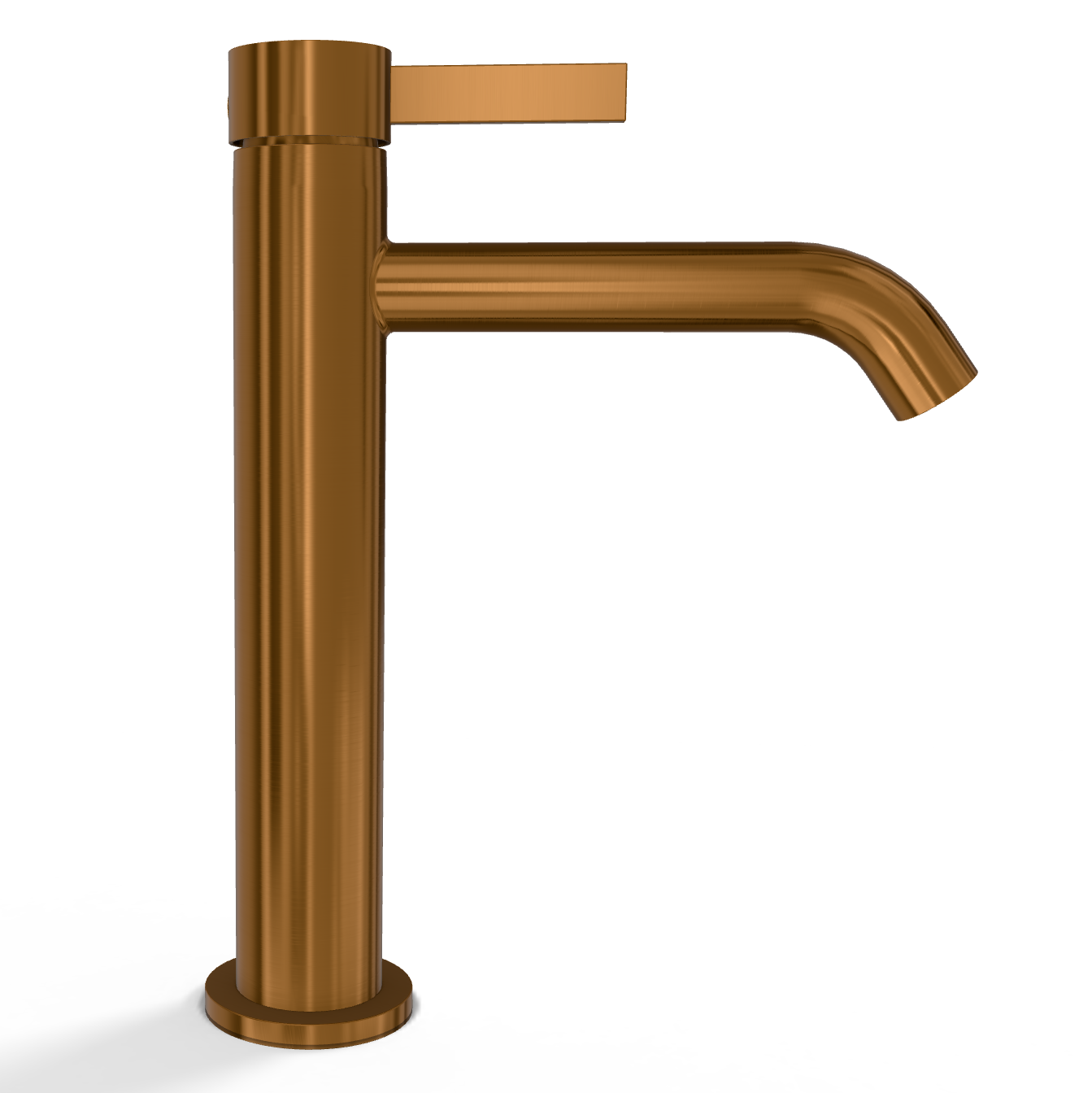 Смеситель для раковины Remer Metrica MC12ACU, медь брашированная PVD