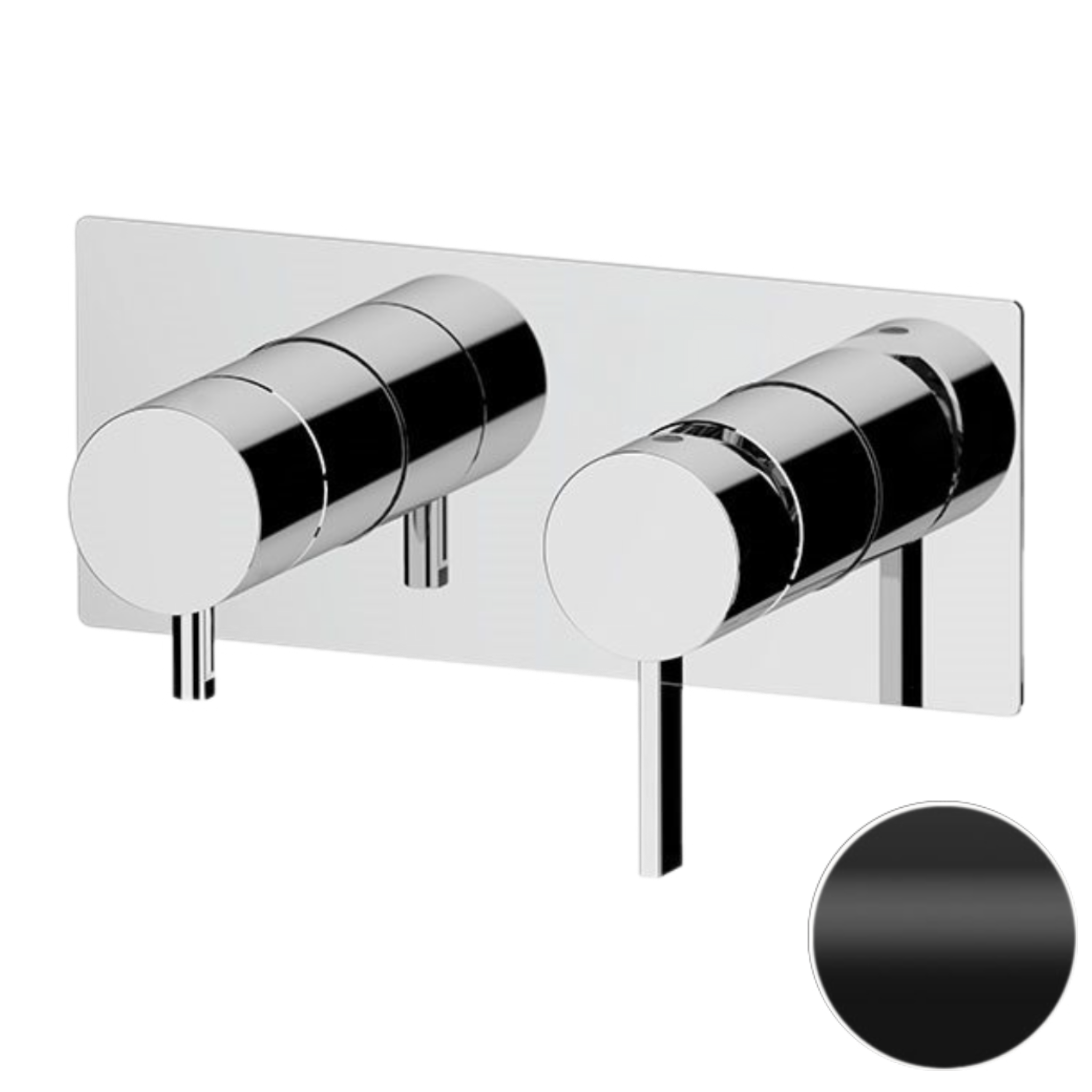 Смеситель для душа Remer Metrica MC93ZNO, черный матовый