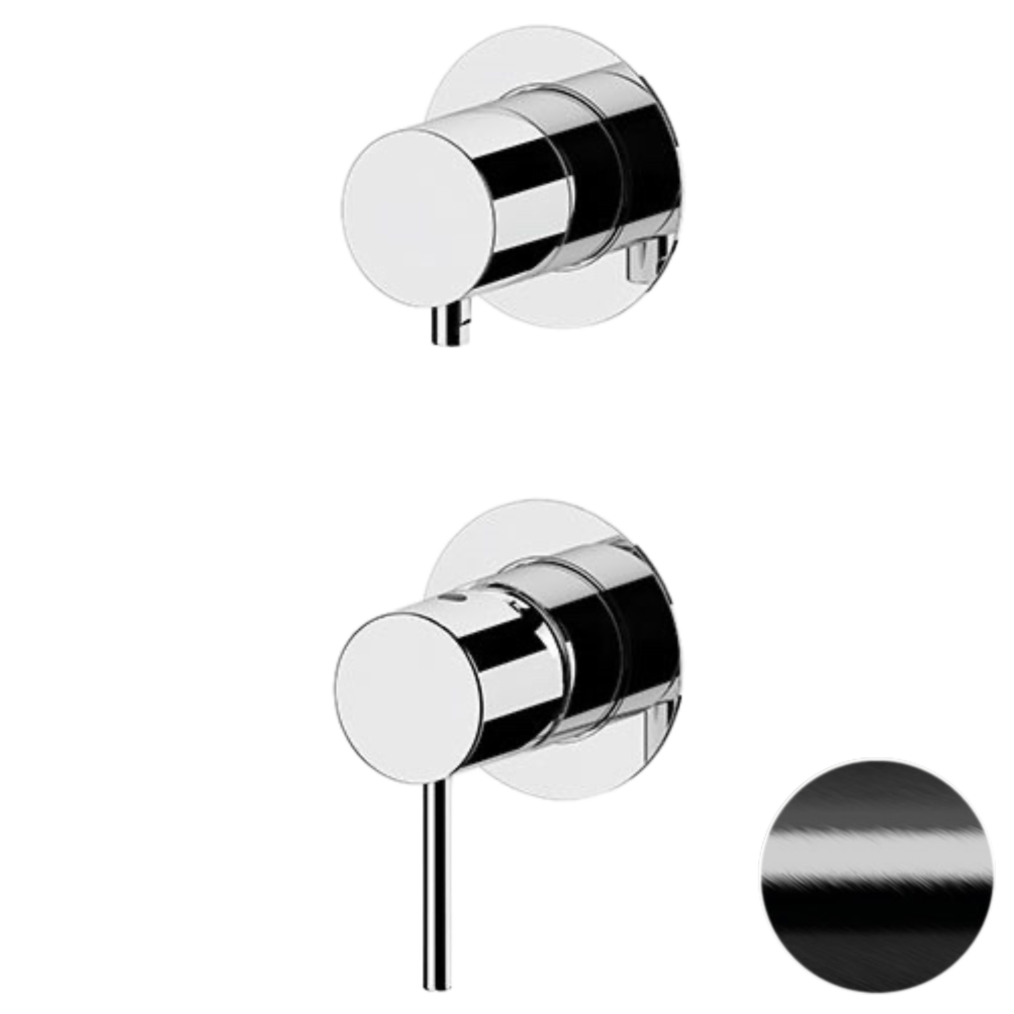 Смеситель для душа Remer X Style X92PWBCFP, черный брашированный хром