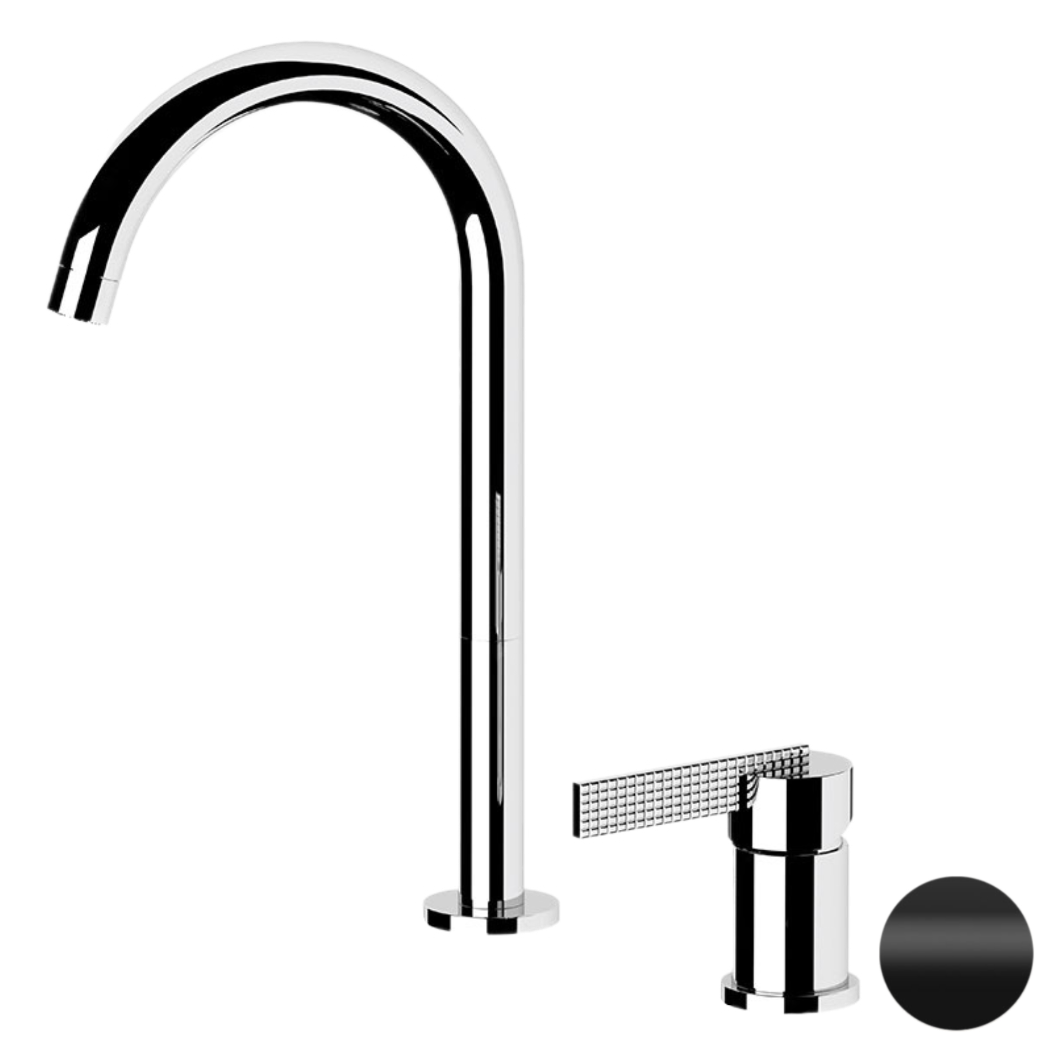 Смеситель для раковины Daniel Club ANC655L15, черный матовый