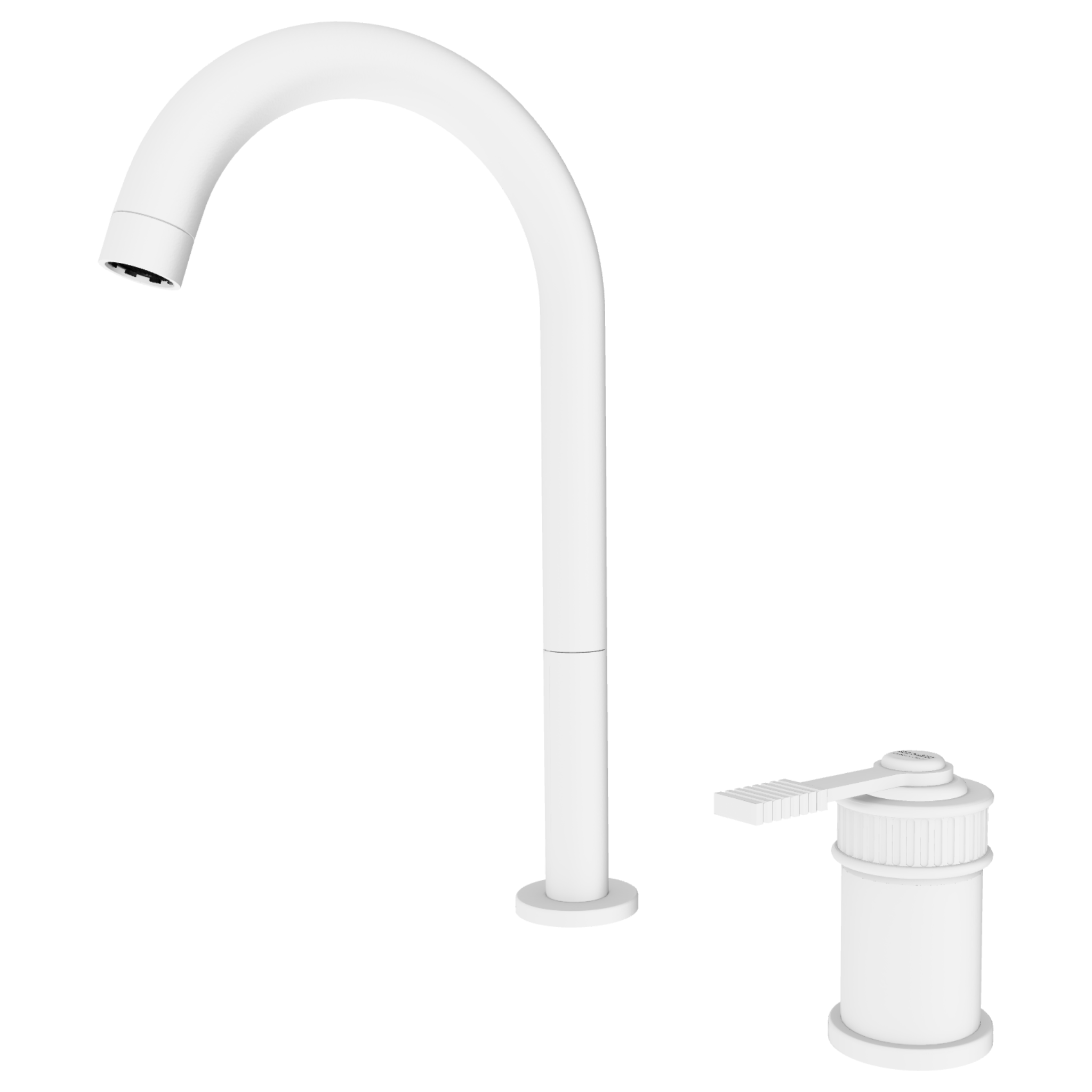 Смеситель для раковины Remer Atelier AL57LBO, белый матовый