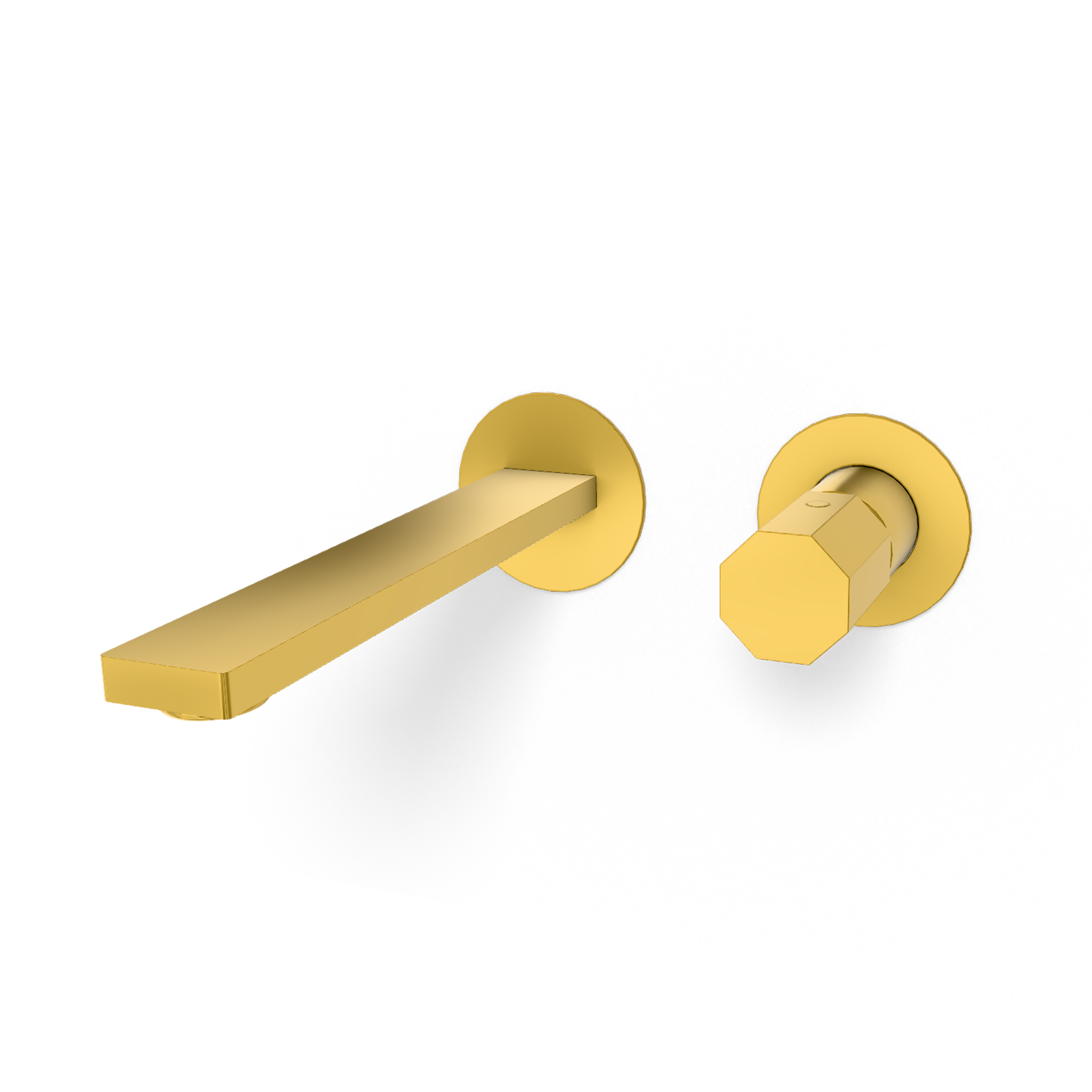 Смеситель для раковины Remer Ottagono ON15PWBDO, золото глянцевое