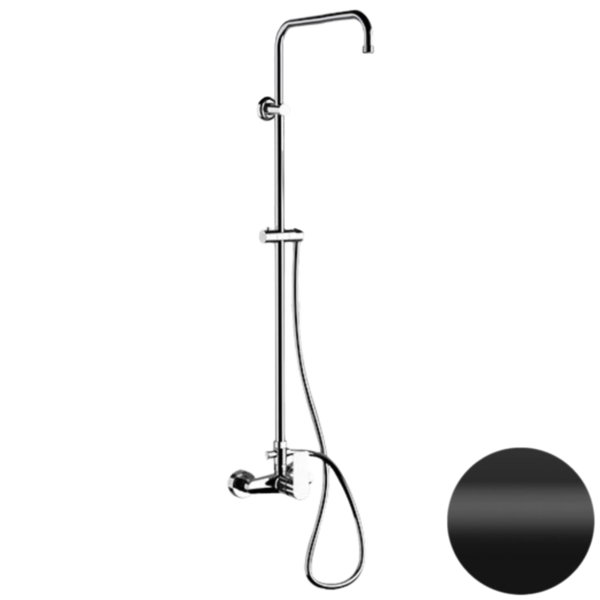 Душевая система Remer Energy EY37ASSDNO, черный матовый