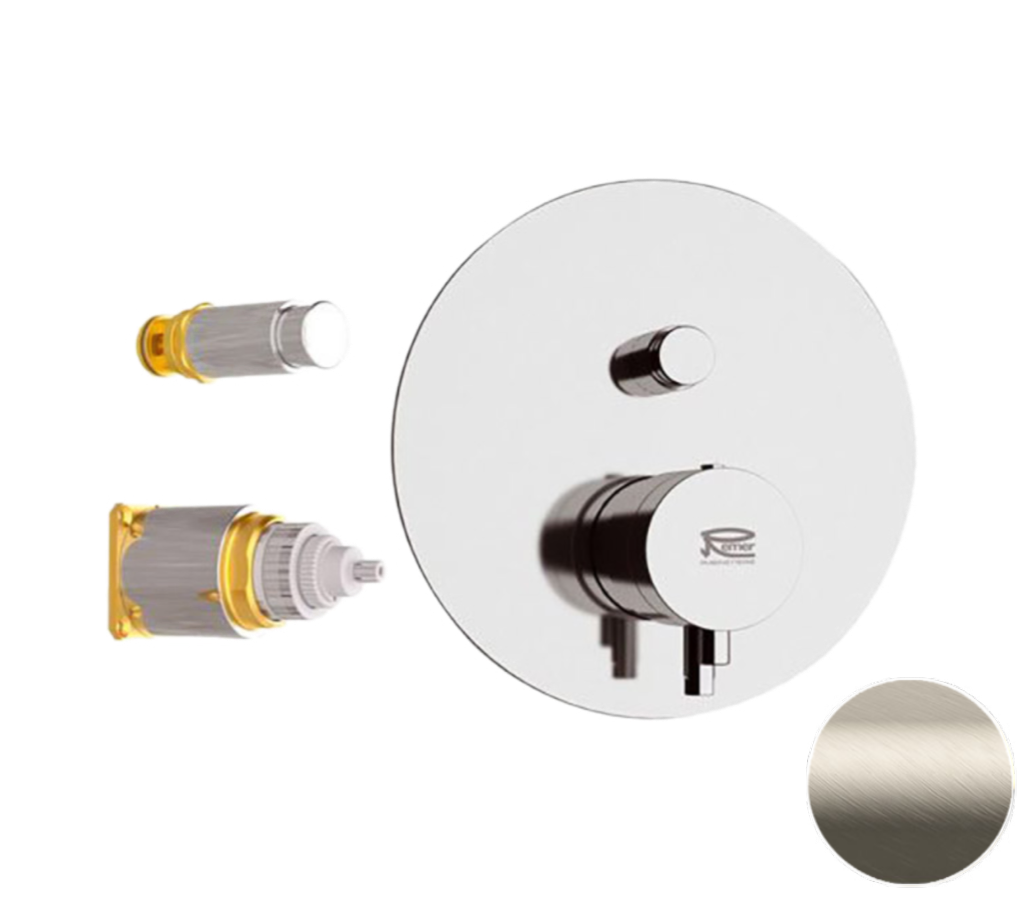 Смеситель термостатический для душа Remer Elegance NT09KBXV, сталь