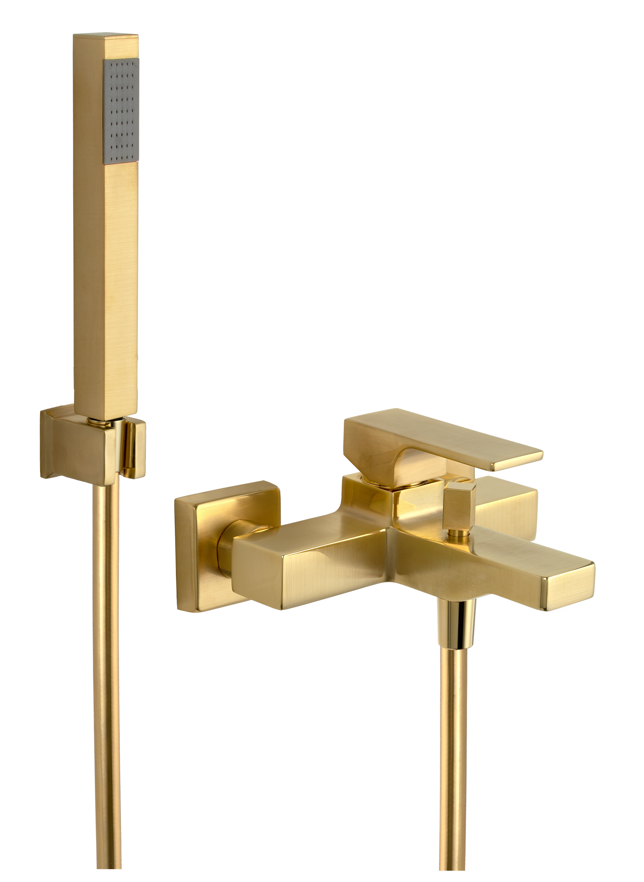 Смеситель для ванны Remer Absolute AU02BG, золото брашированное