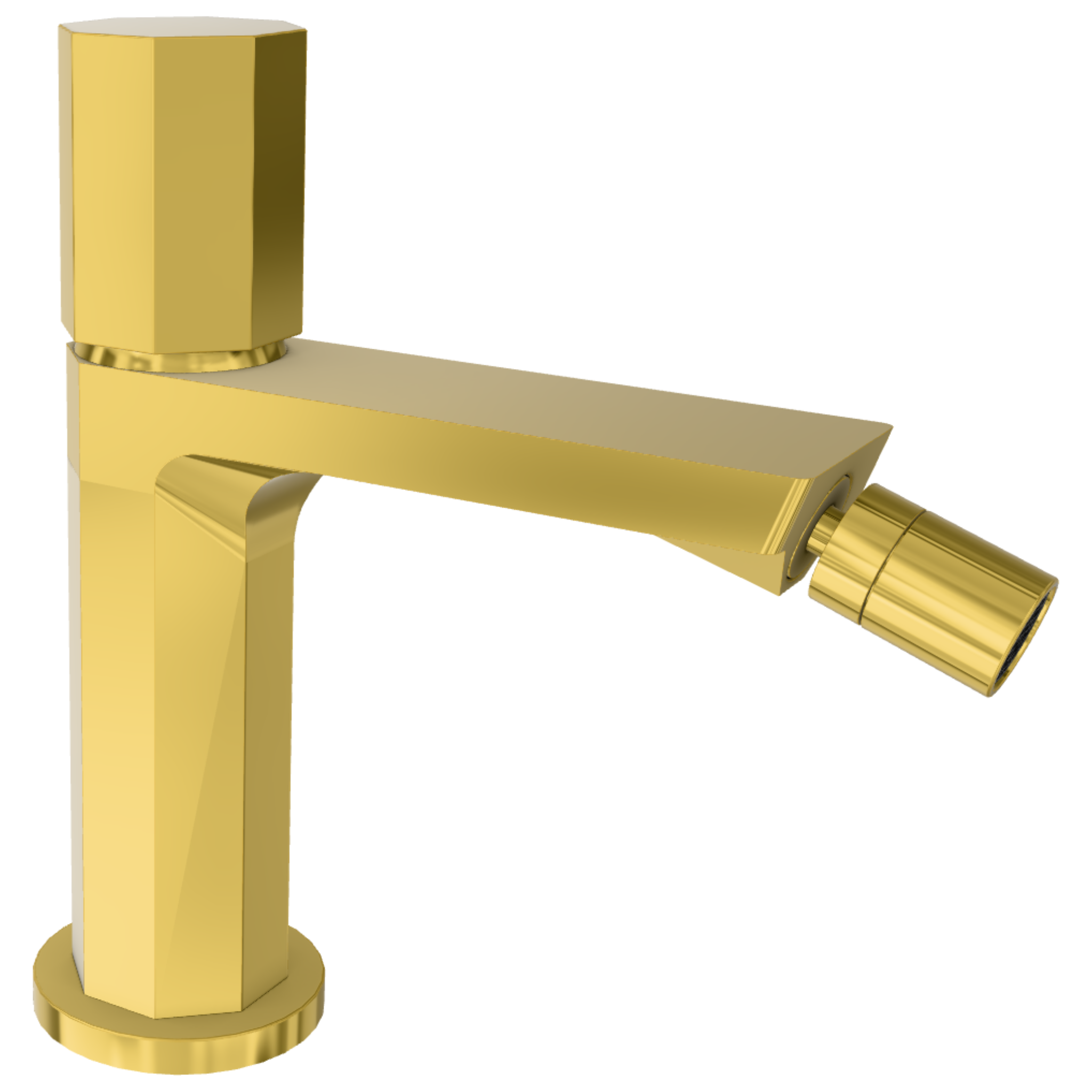 Смеситель для биде Remer Ottagono ON20CCDO, золото глянцевое