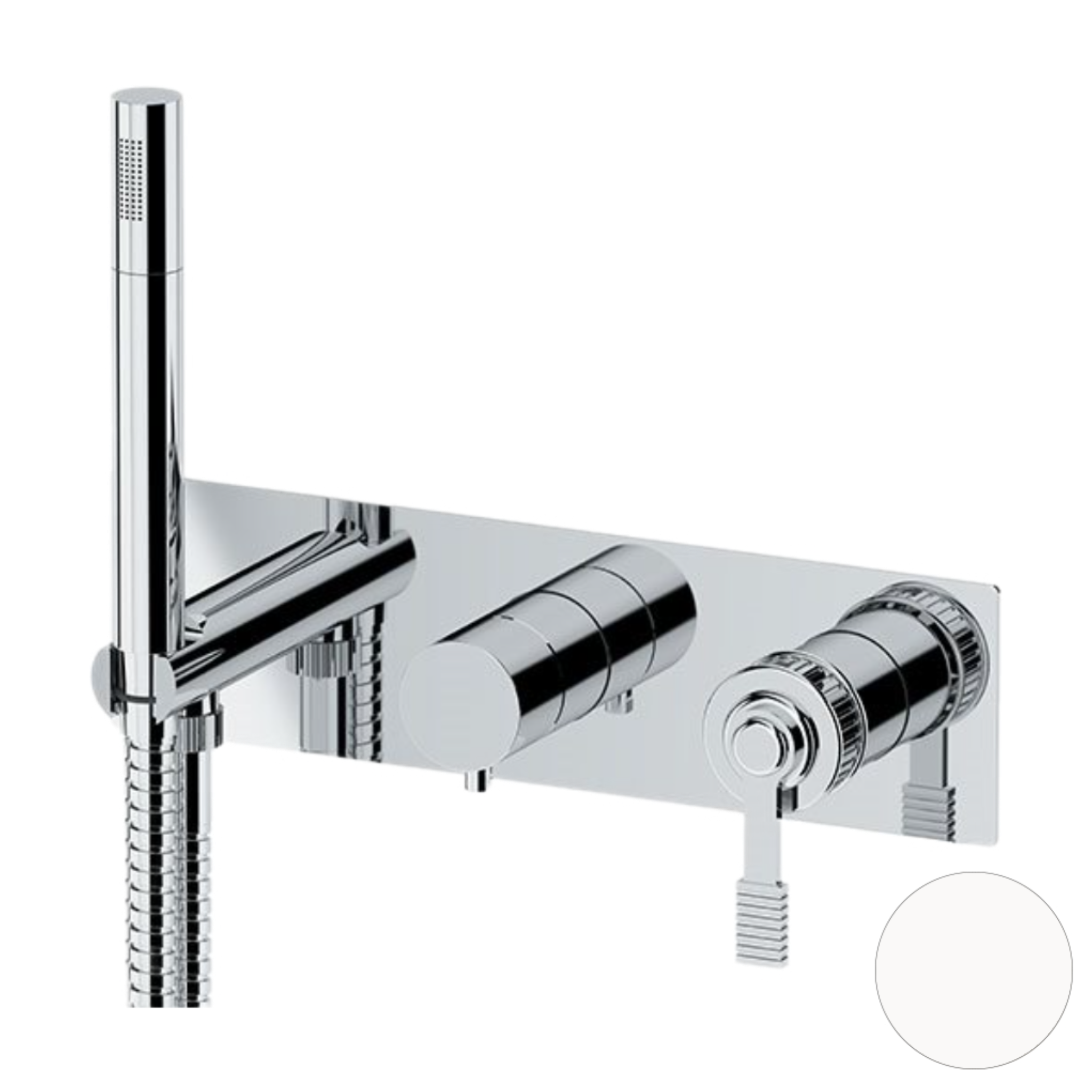 Смеситель для душа Remer Atelier AL97D2WBBO, белый матовый