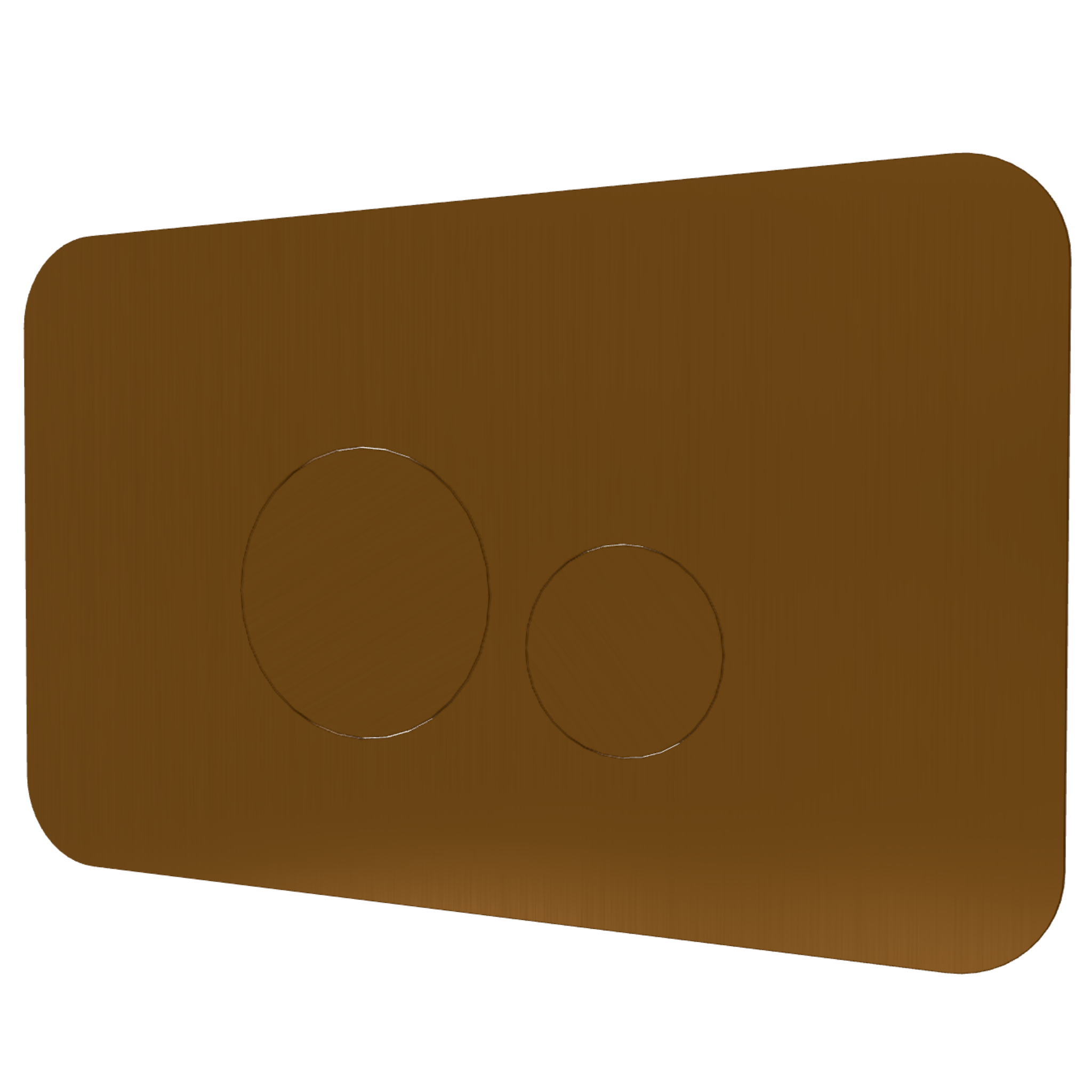 Кнопка смыва Remer RB810CU, медь брашированная PVD