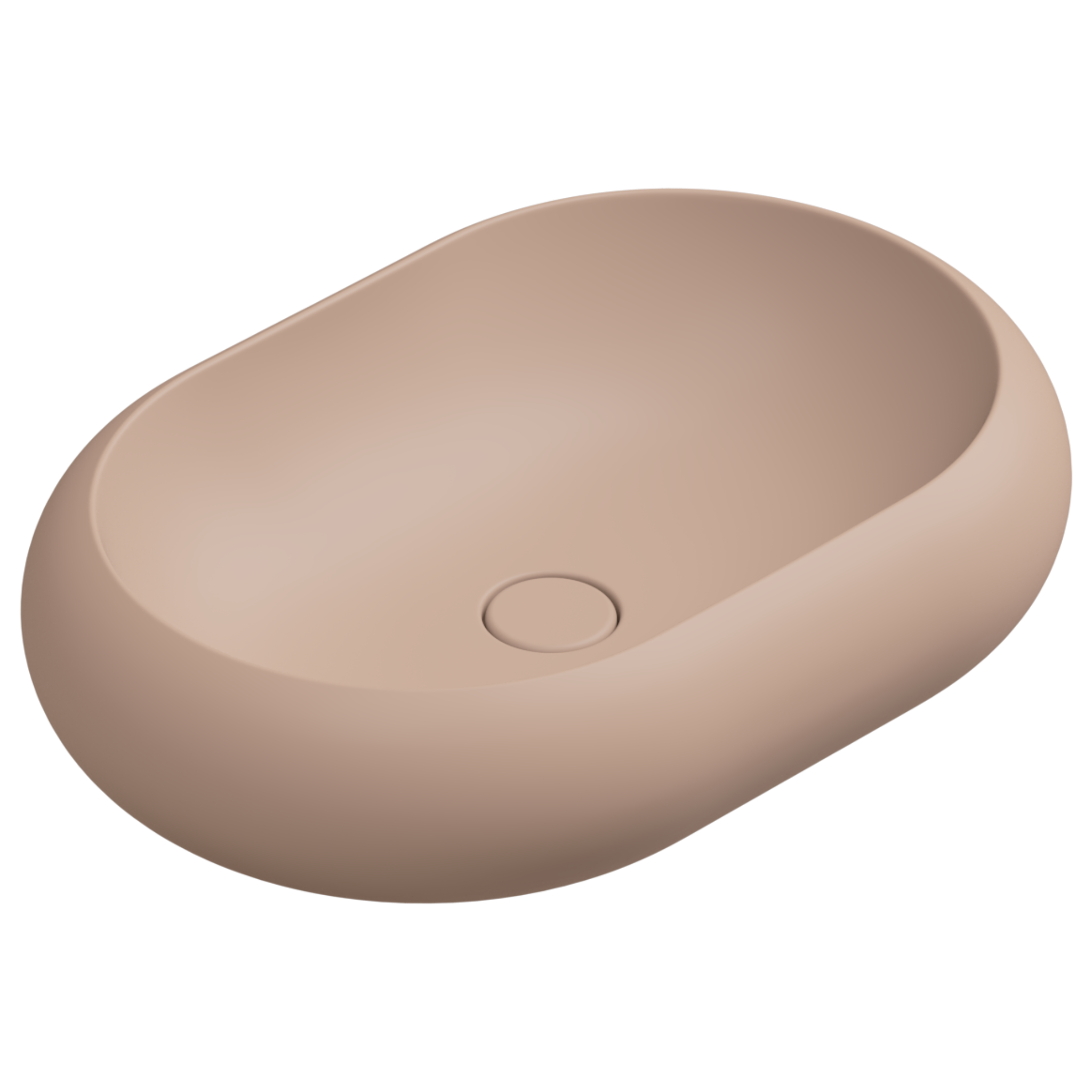 Раковина накладная 60x42 см GSG Ceramic Design Petra PELAV60032, Cipria Matt