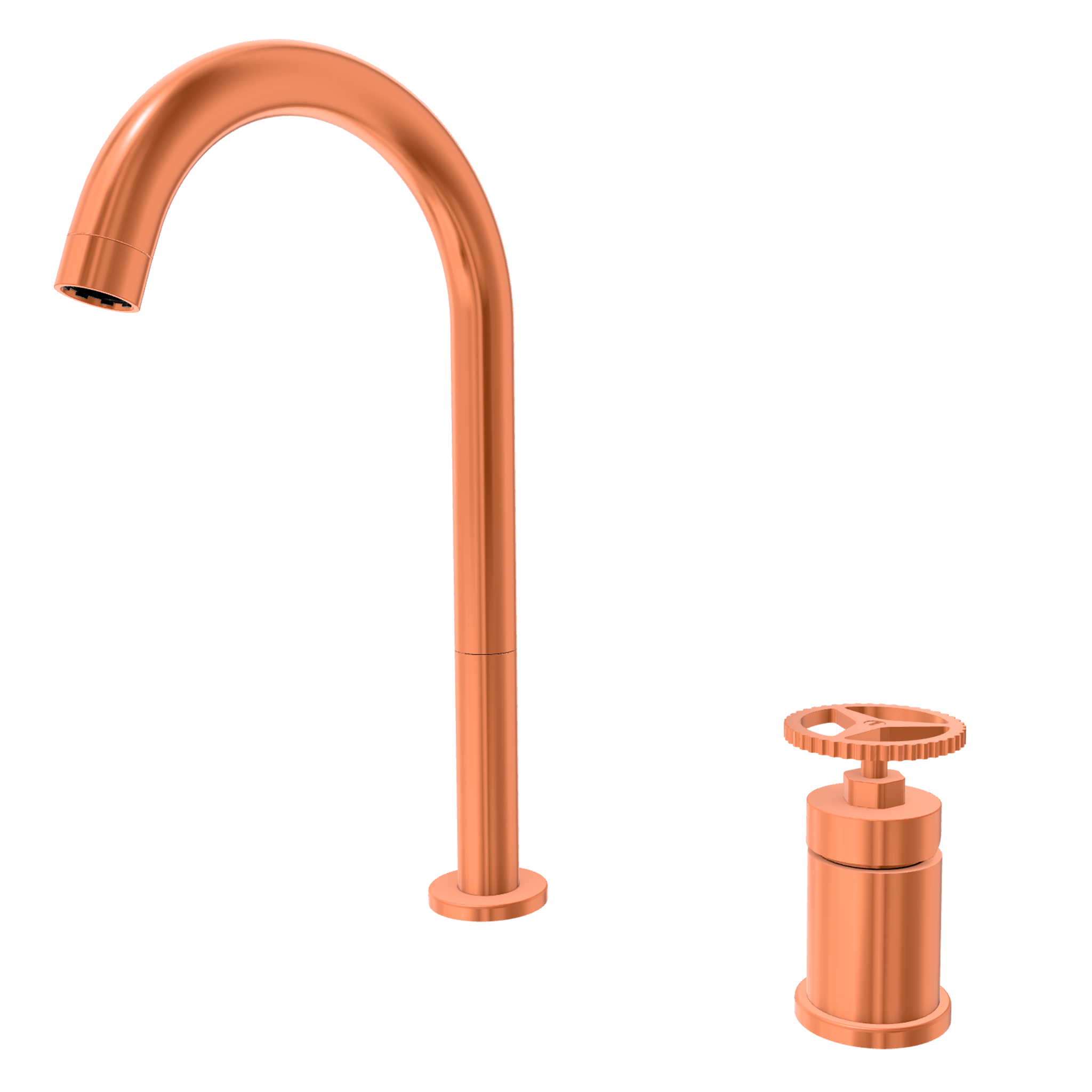 Смеситель для раковины Remer Chrono CH57LRP, медь брашированная