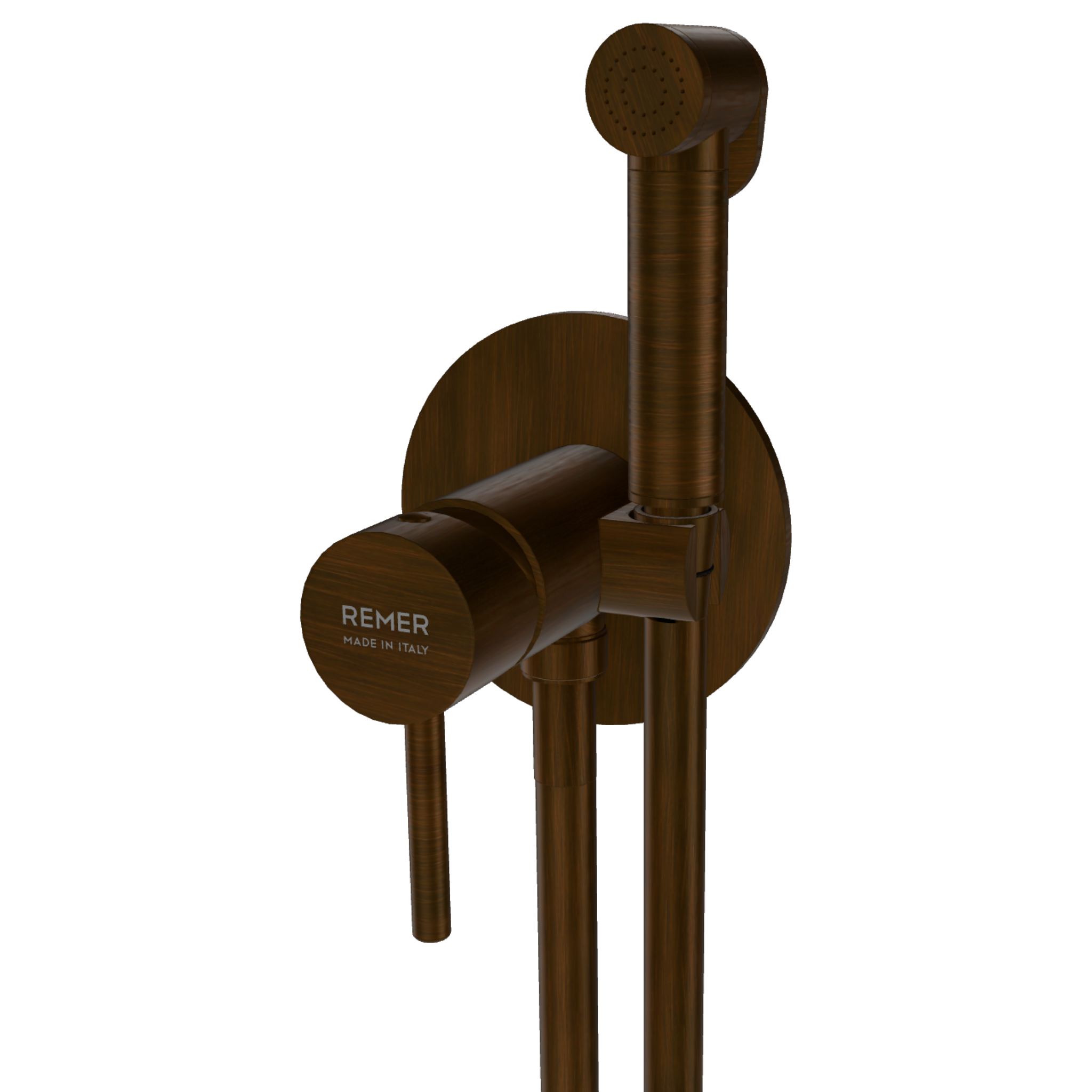 Гигиенический душ со смесителем Remer X Style X65WBR, бронза масляная