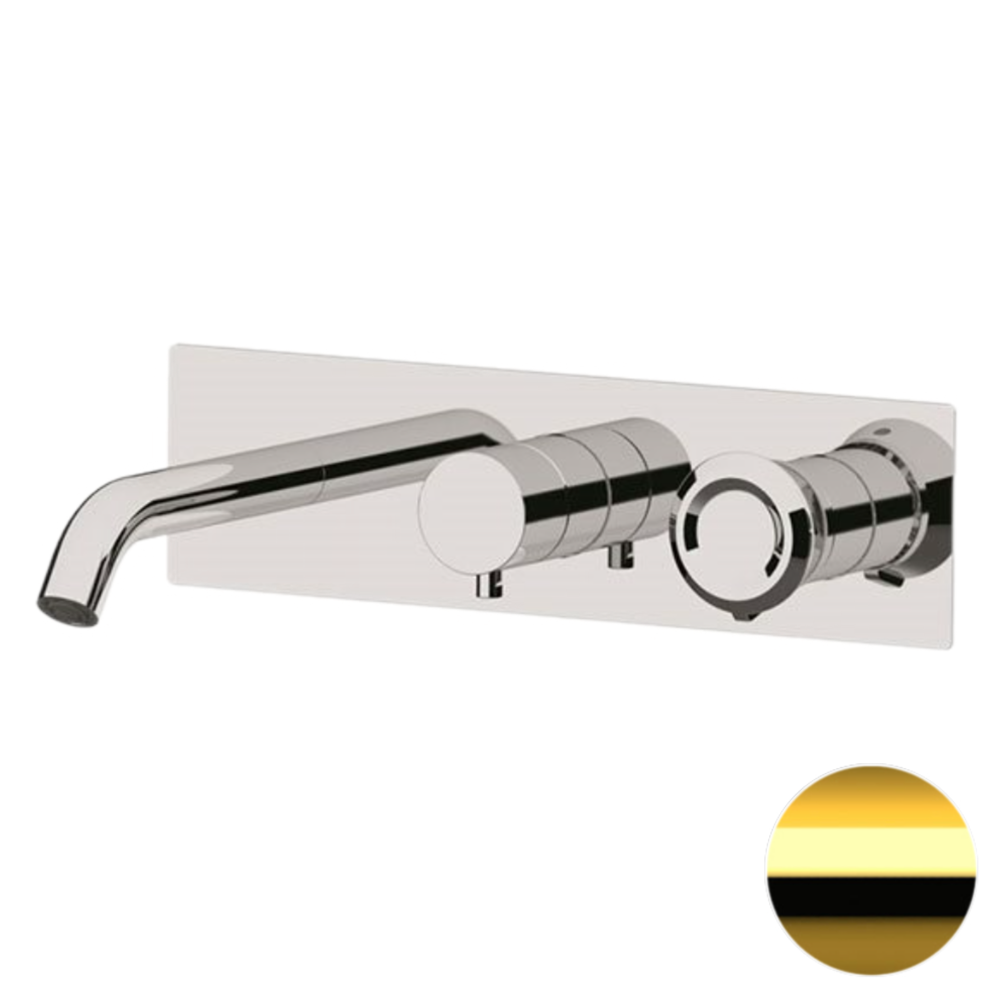 Смеситель для ванны Remer Element ET54D3DO, золото глянцевое