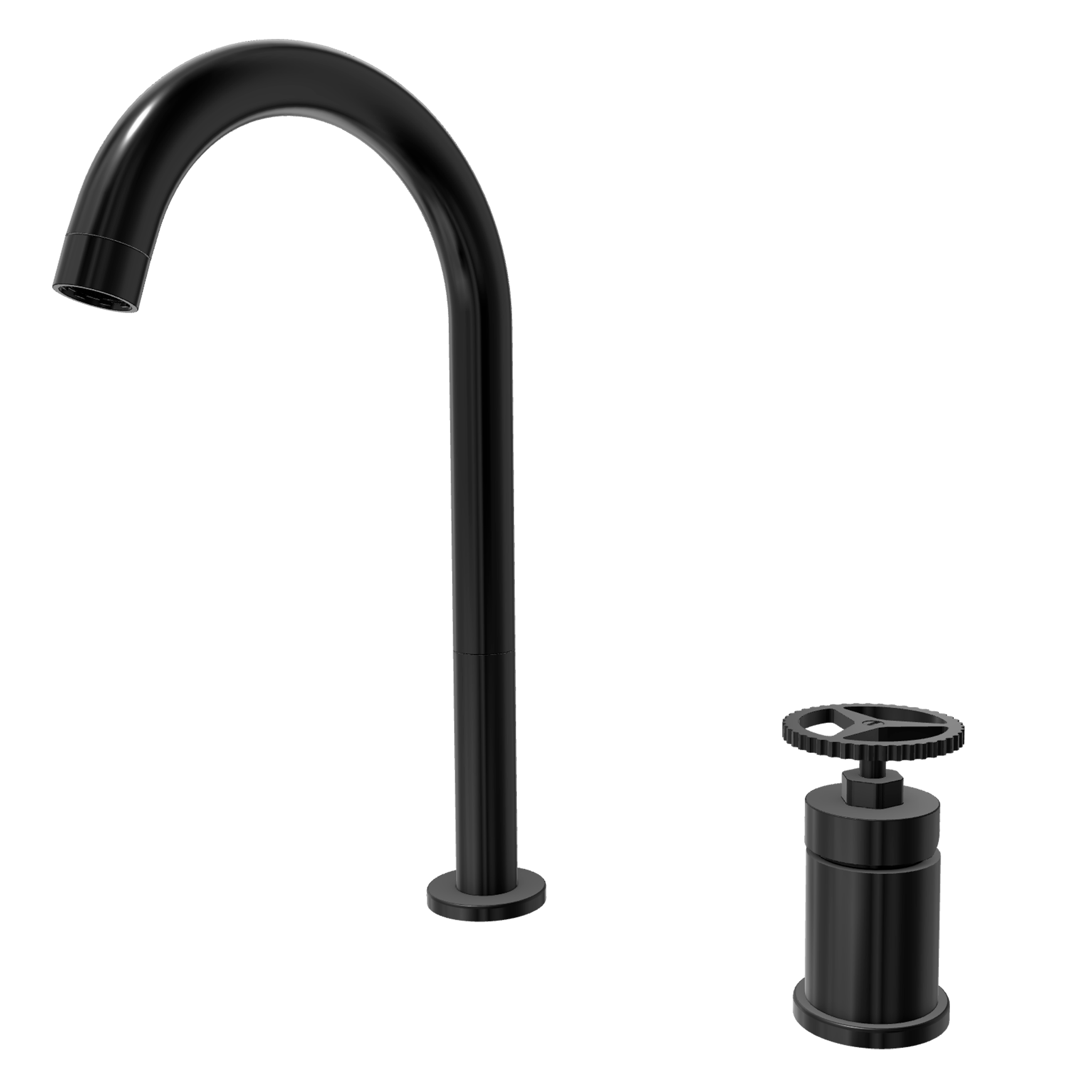 Смеситель для раковины Remer Chrono CH57LCFP, черный брашированный хром