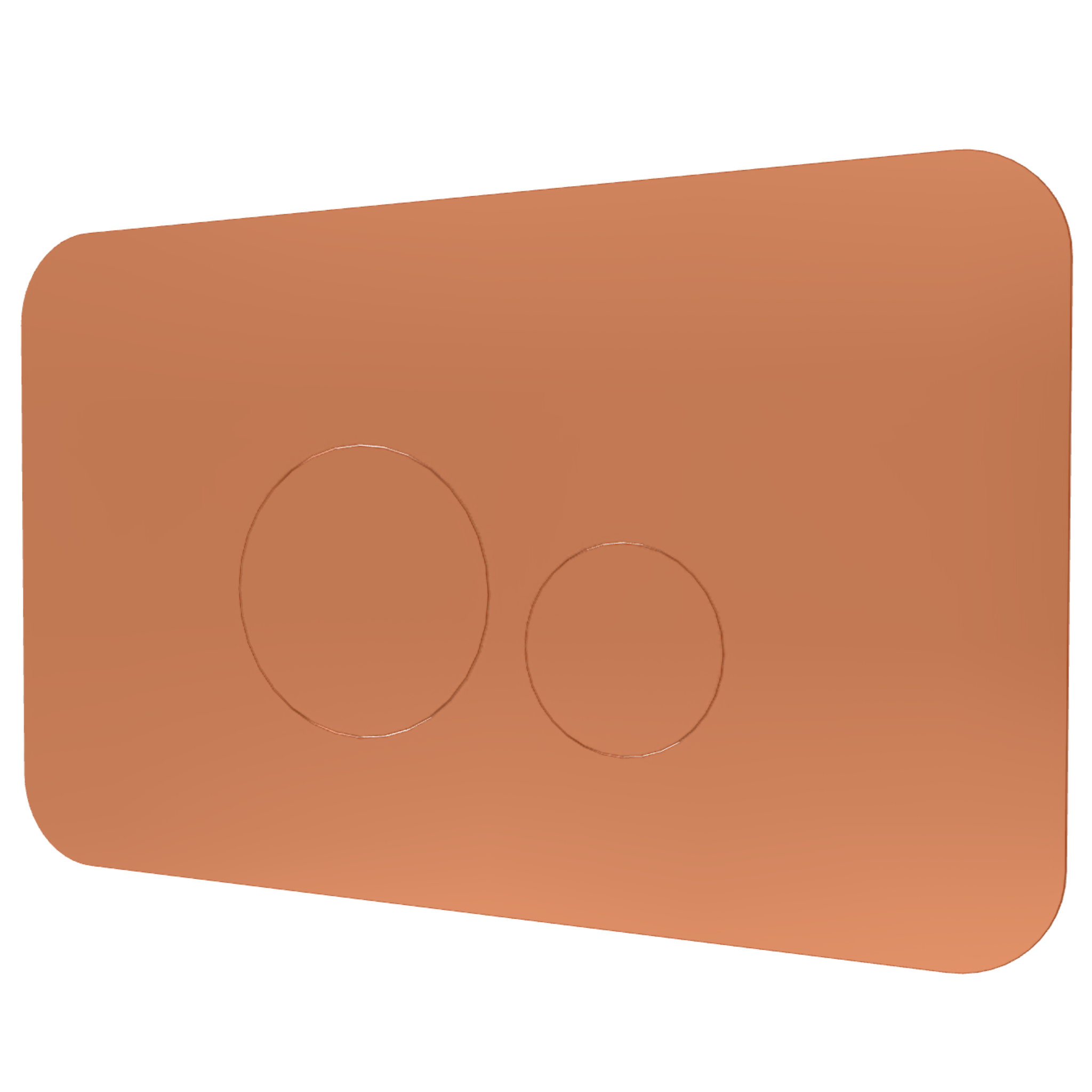 Кнопка смыва Remer RB810RP, медь брашированная