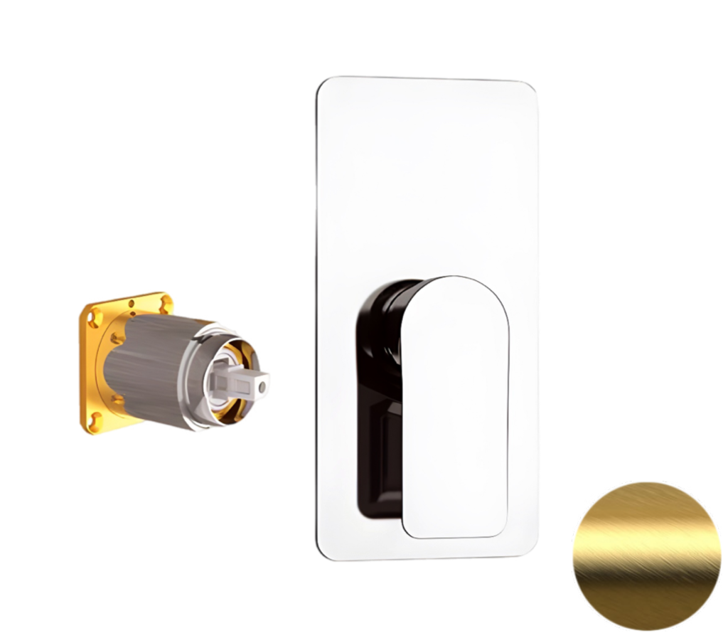 Смеситель для душа Remer Infinity I30KBBG, золото брашированное