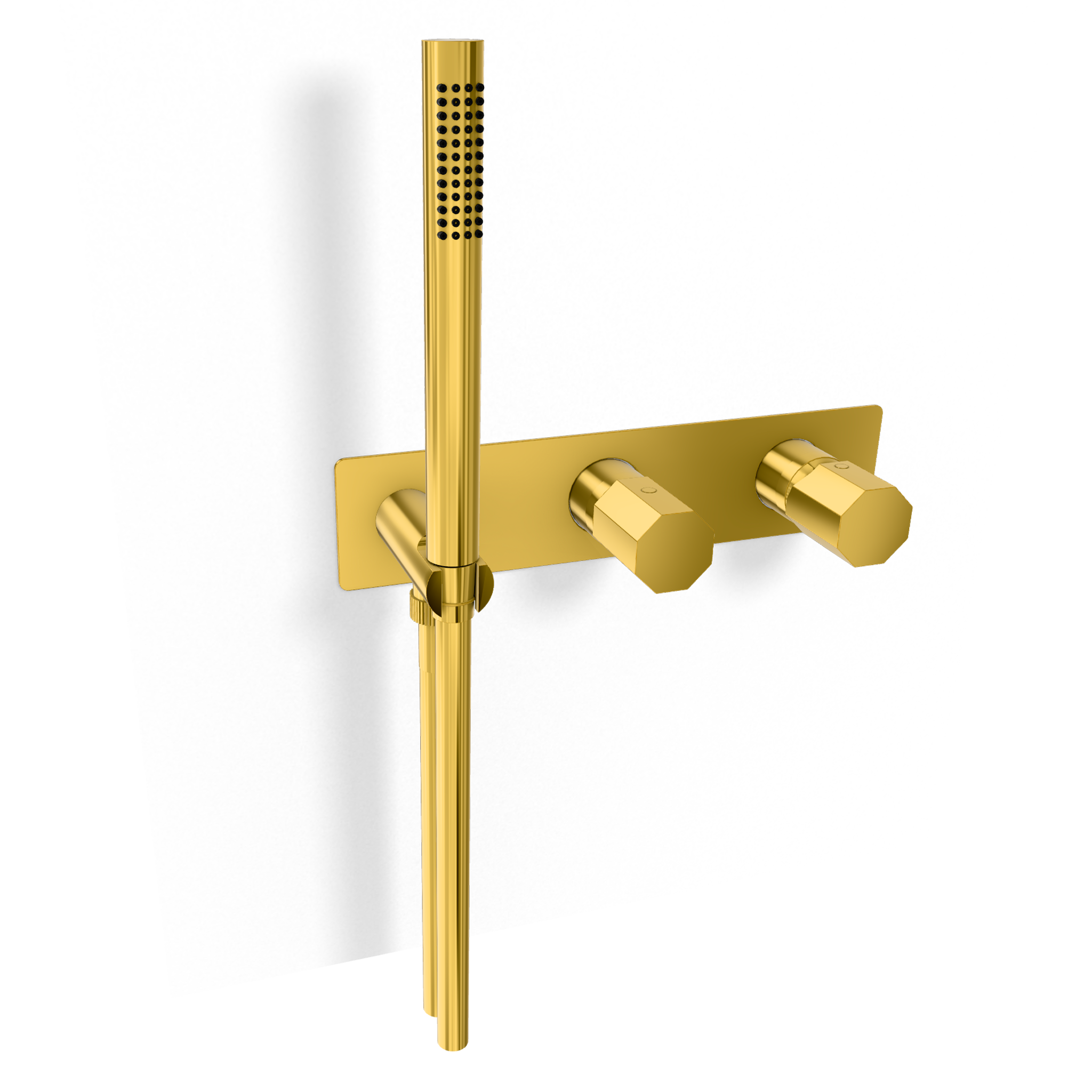 Смеситель для душа Remer Ottagono ON97D3WBDO, золото глянцевое