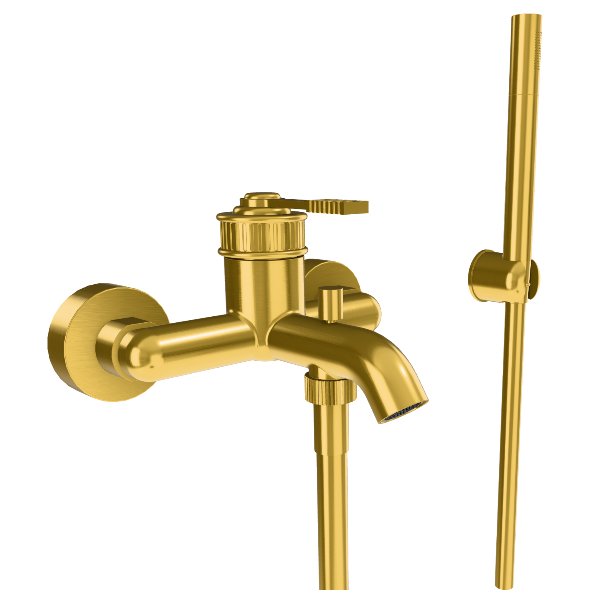 Смеситель для ванны Remer Atelier AL02BG, золото брашированное