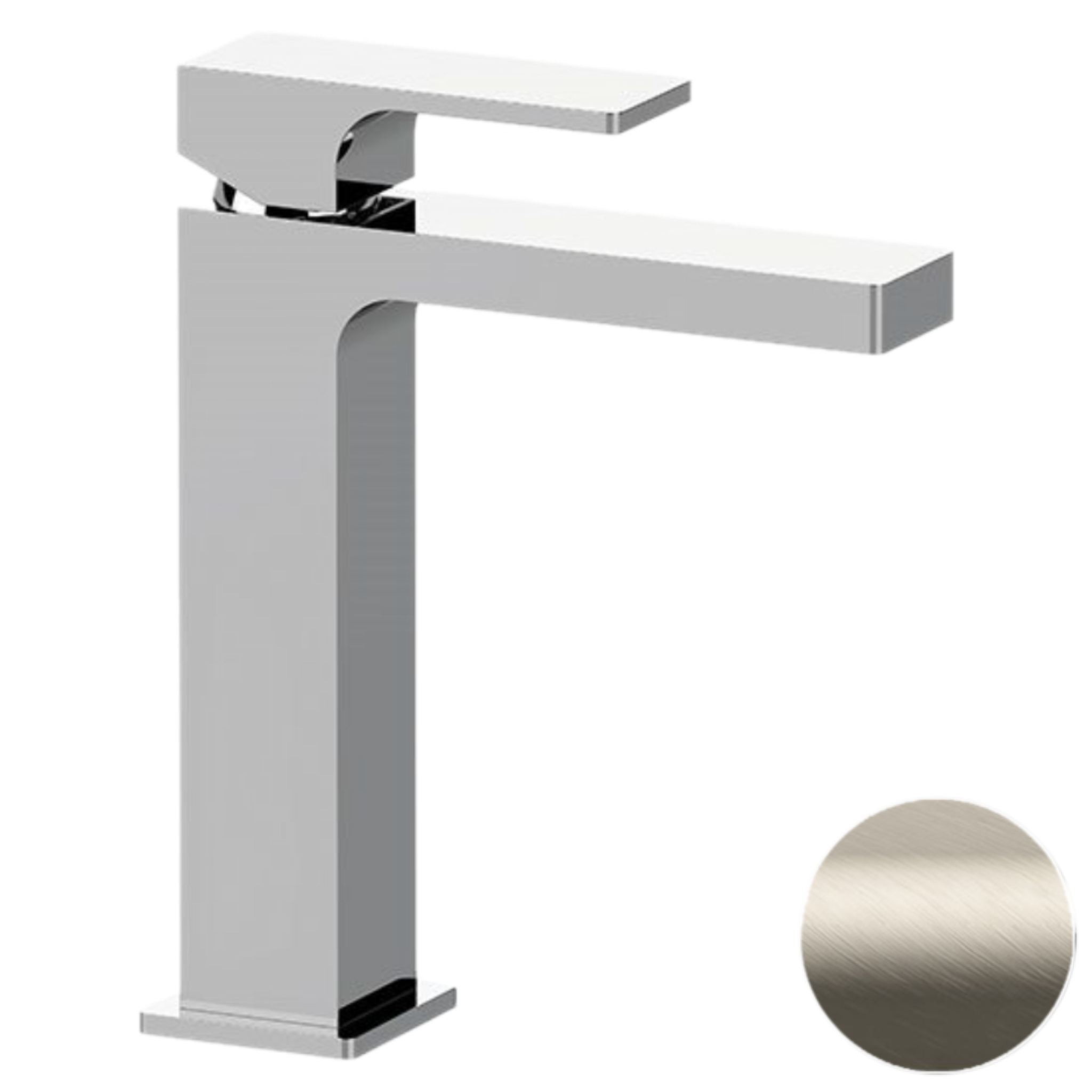 Смеситель для раковины Remer Absolute AU12AXV, сталь