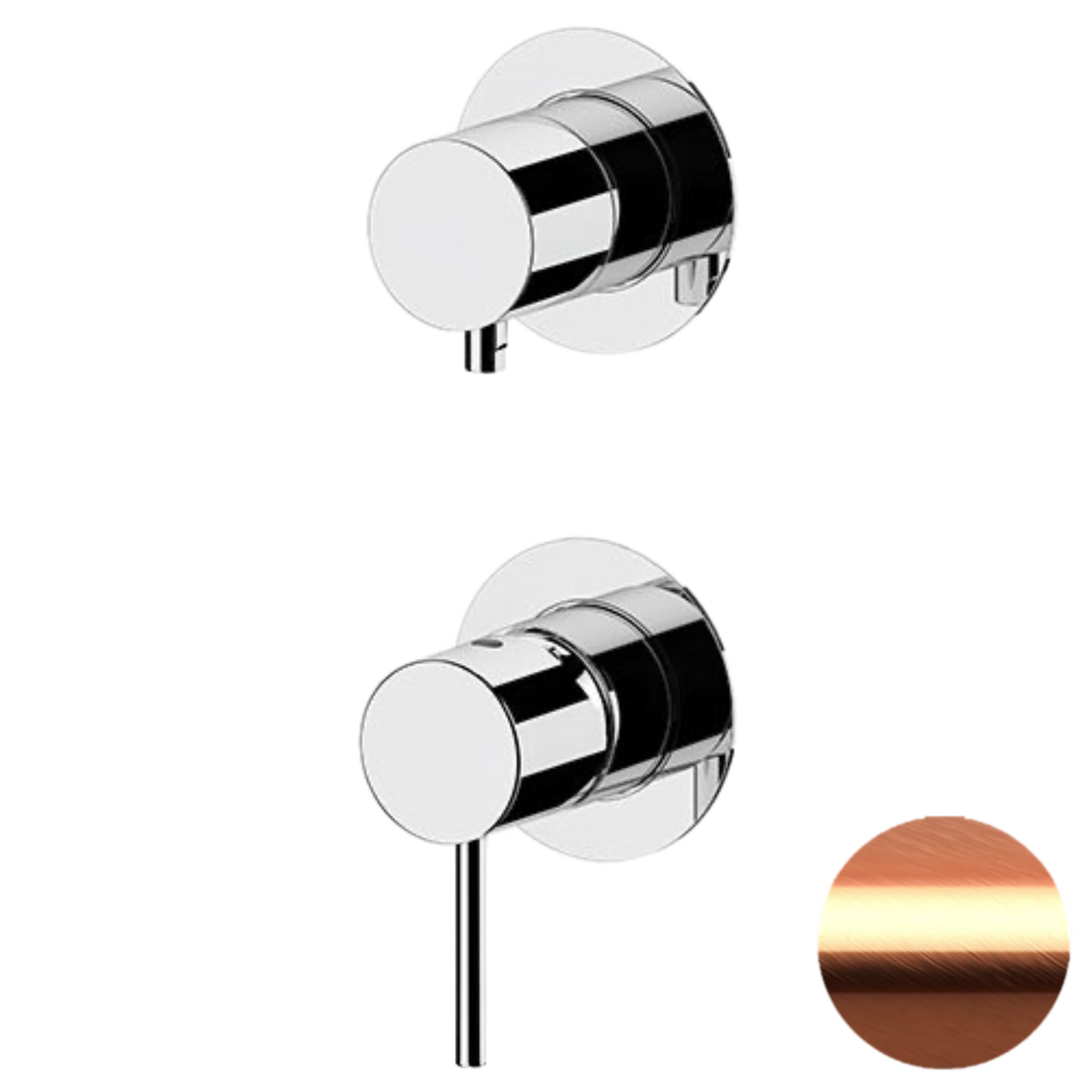 Смеситель для душа Remer X Style X92PWBRP, медь брашированная