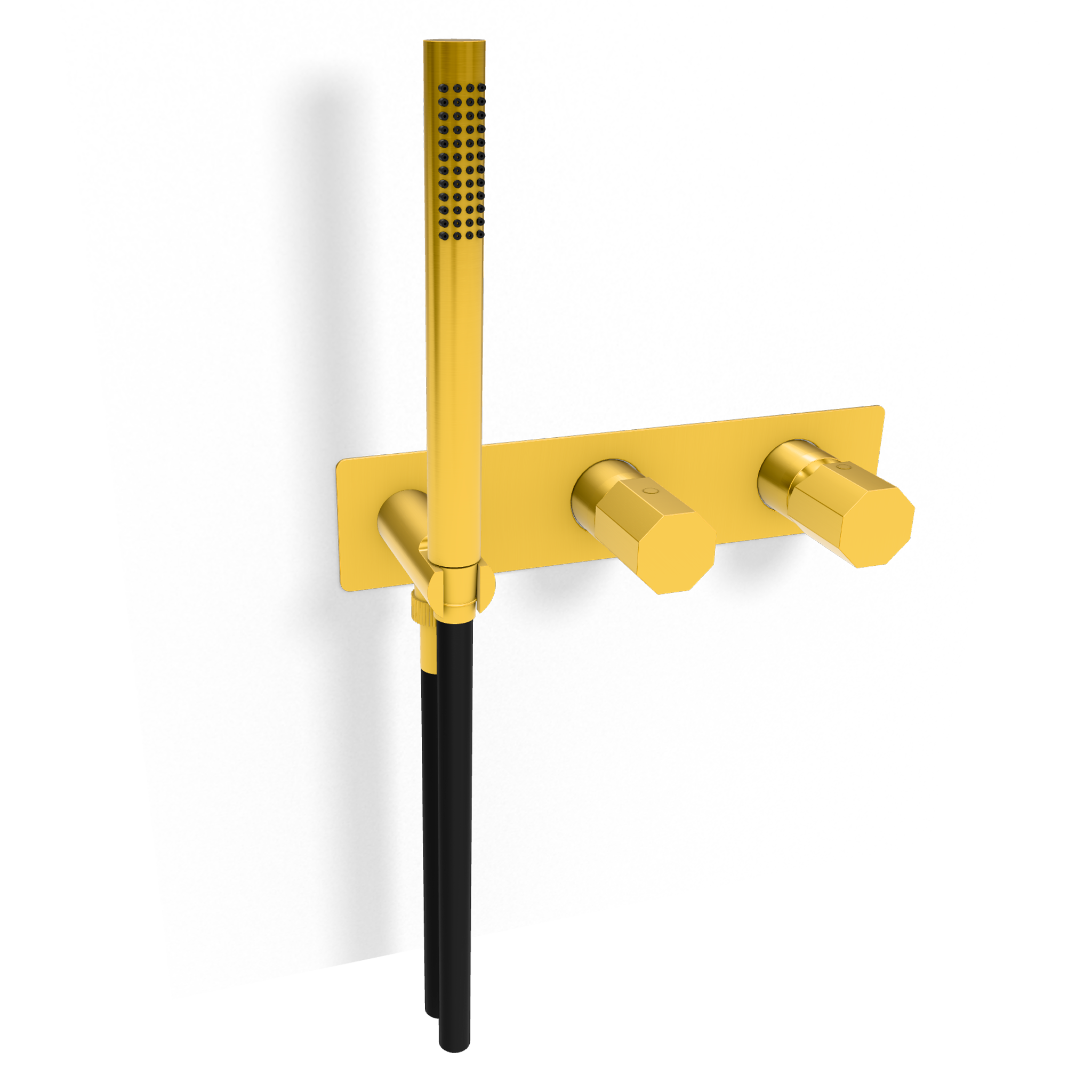 Смеситель для душа Remer Ottagono ON97D3WBGP, золото глянцевое PVD