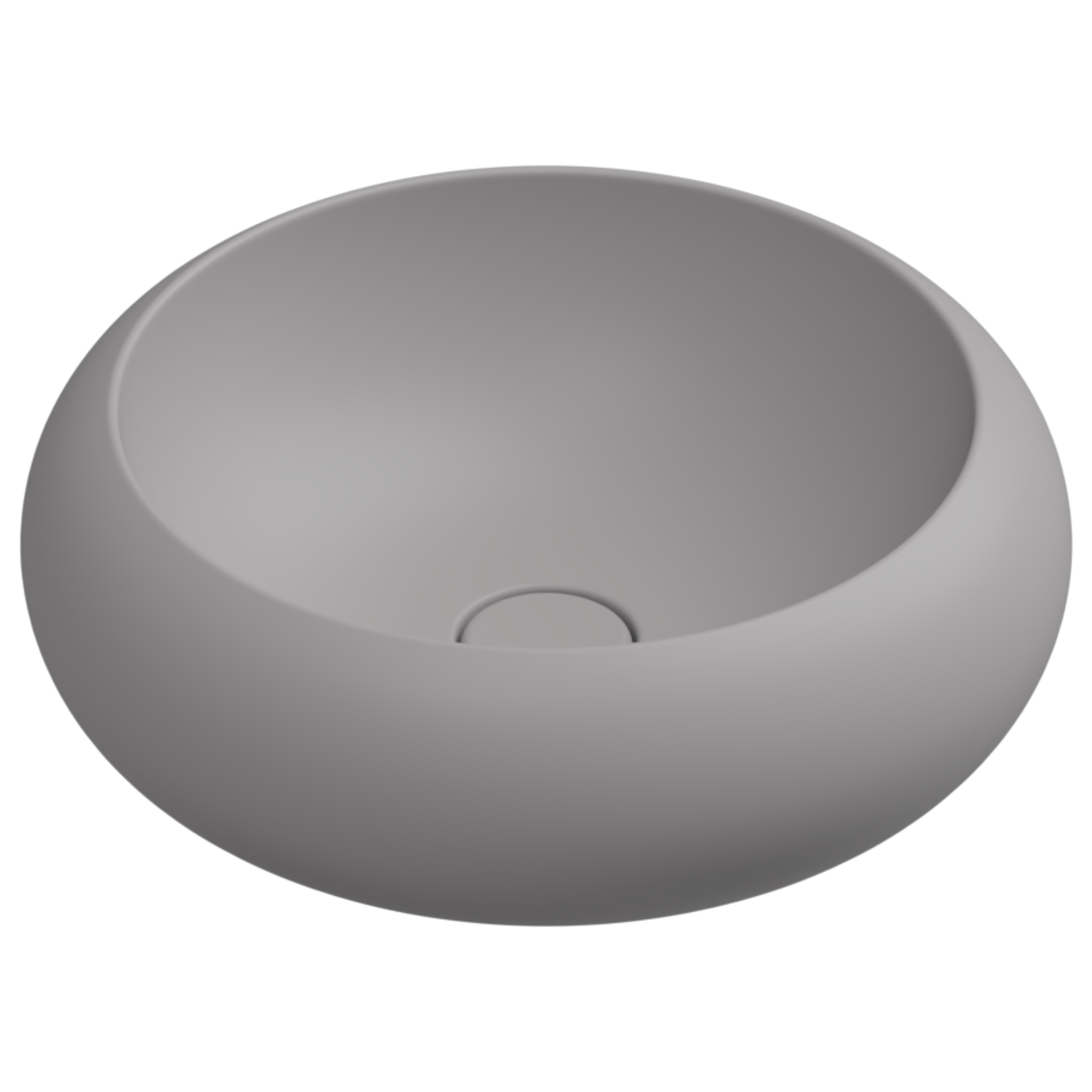 Раковина накладная 42 см GSG Ceramic Design Petra PELAV42038, Fumo Matt