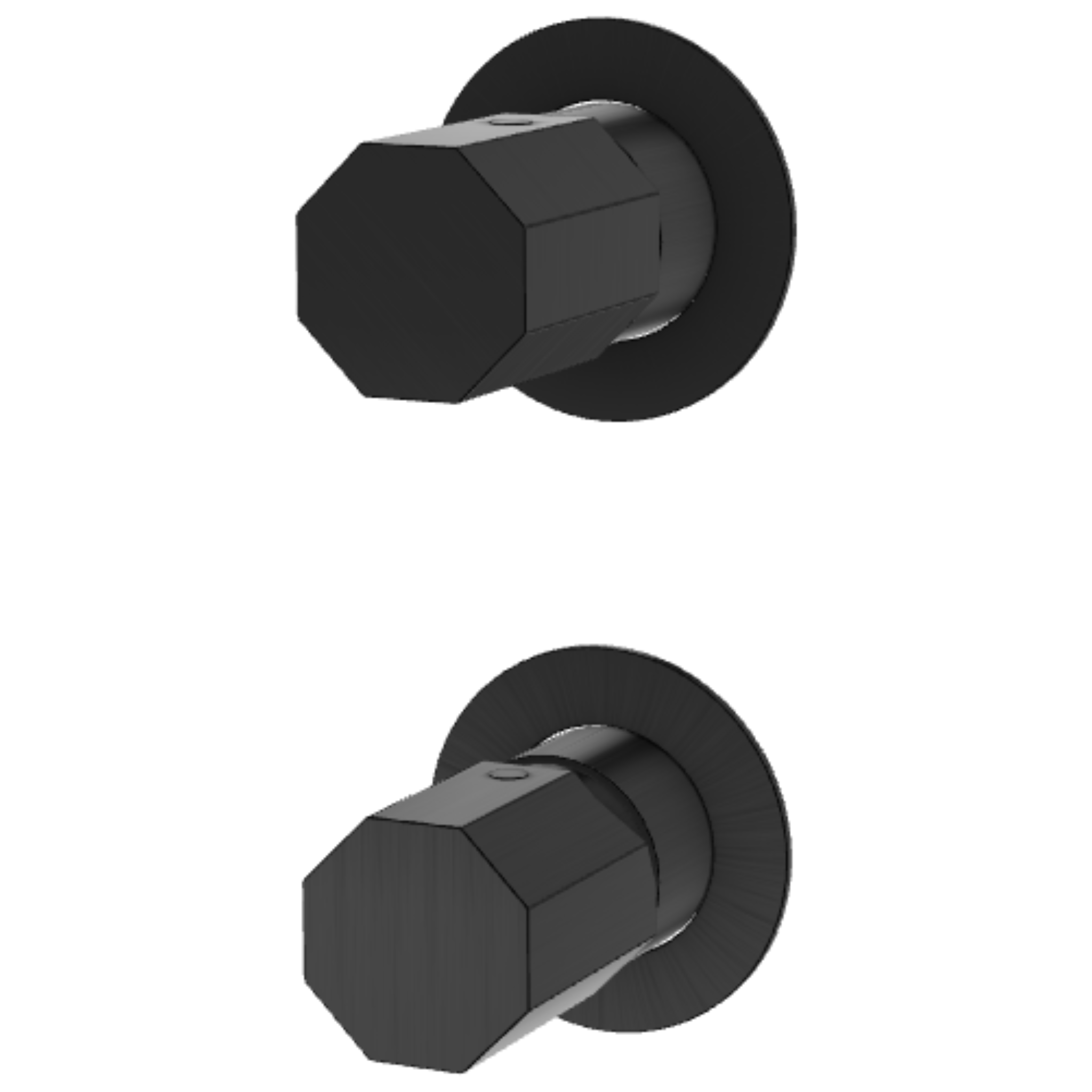 Смеситель для душа Remer Ottagono ON93PWBGM, оружейная сталь PVD