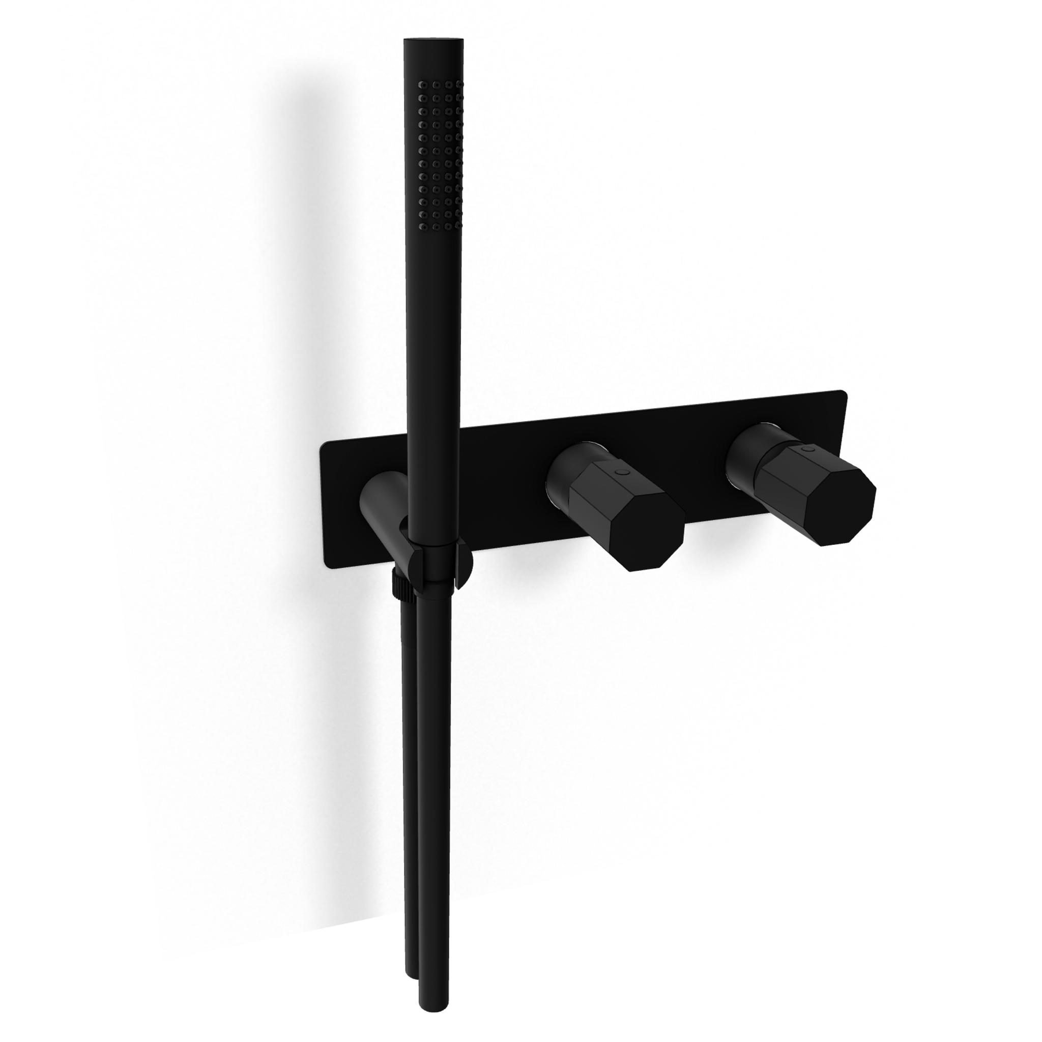 Смеситель для душа Remer Ottagono ON97D3WBNO, черный матовый