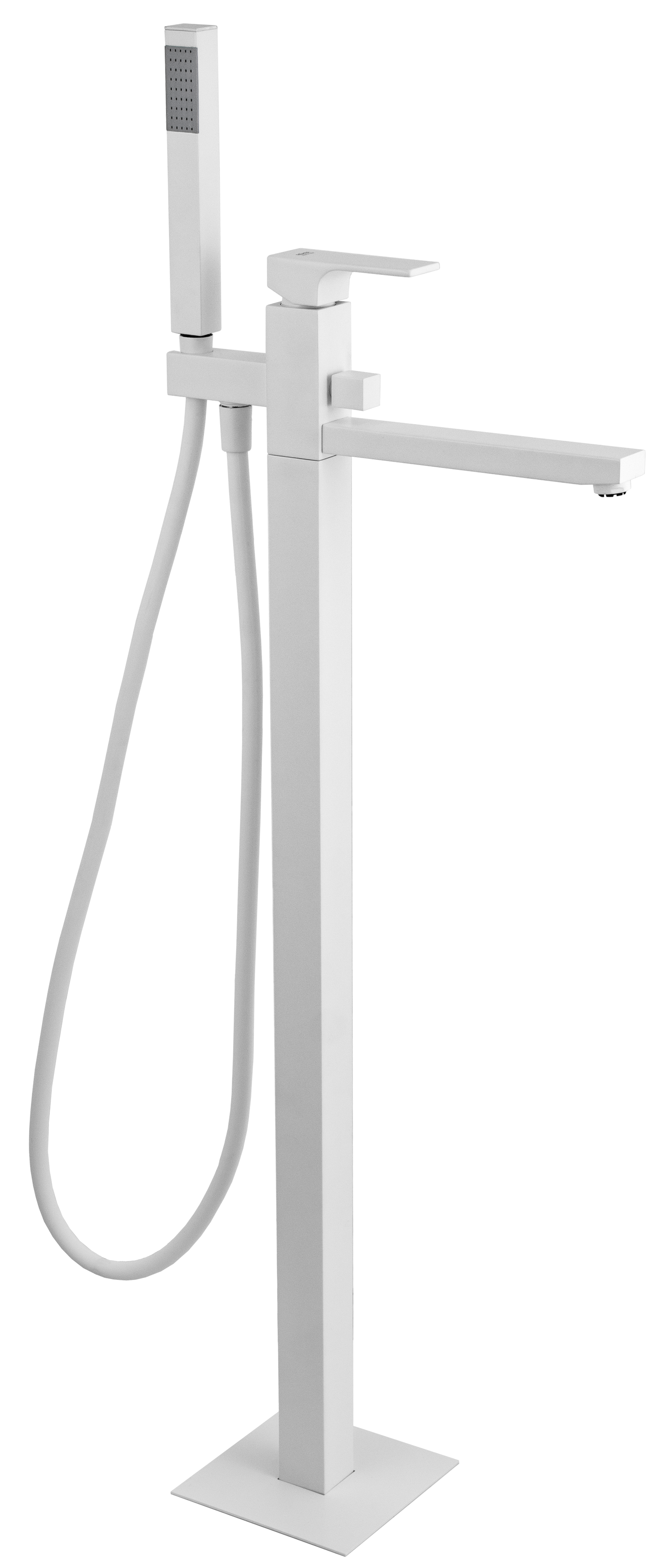 Смеситель для ванны Remer Absolute AU08BO, белый матовый