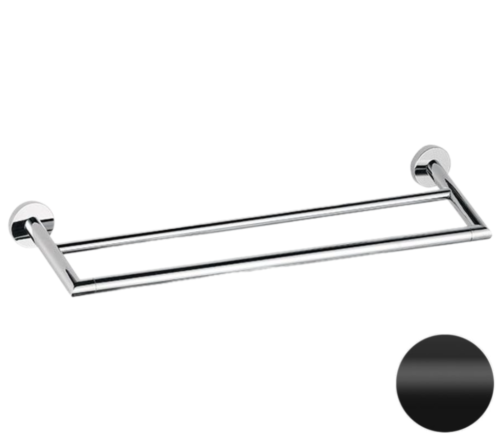 Полотенцедержатель двойной 60 см Remer Guest GS33NO, черный матовый