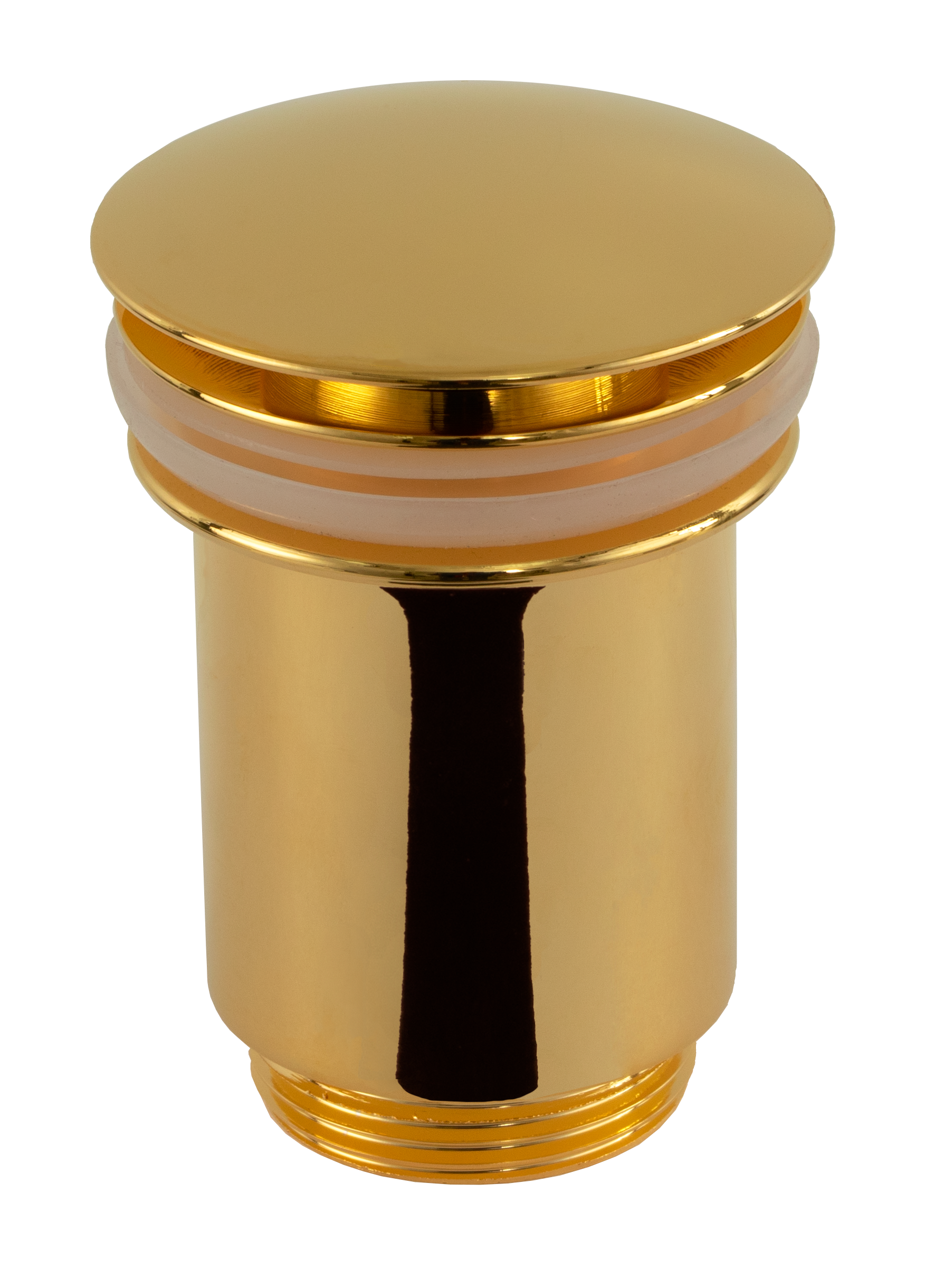 Донный клапан без перелива 1”1/4 Remer 904CC114DO, золото глянцевое