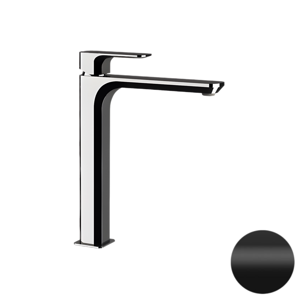 Смеситель для раковины Daniel Tiara TA607B15, чёрный матовый