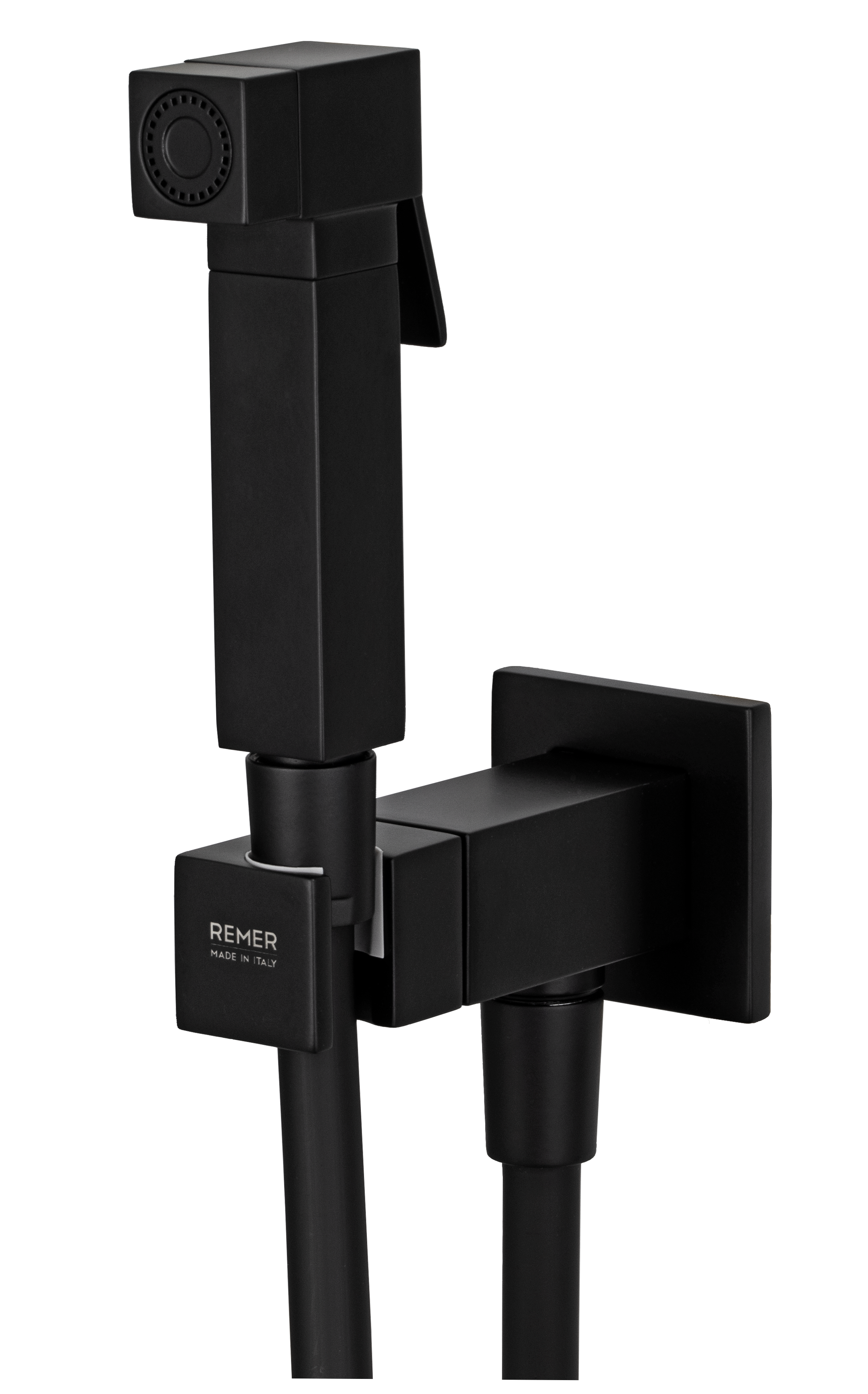 Гигиенический душ со смесителем Remer Absolute Q64NO, чёрный матовый