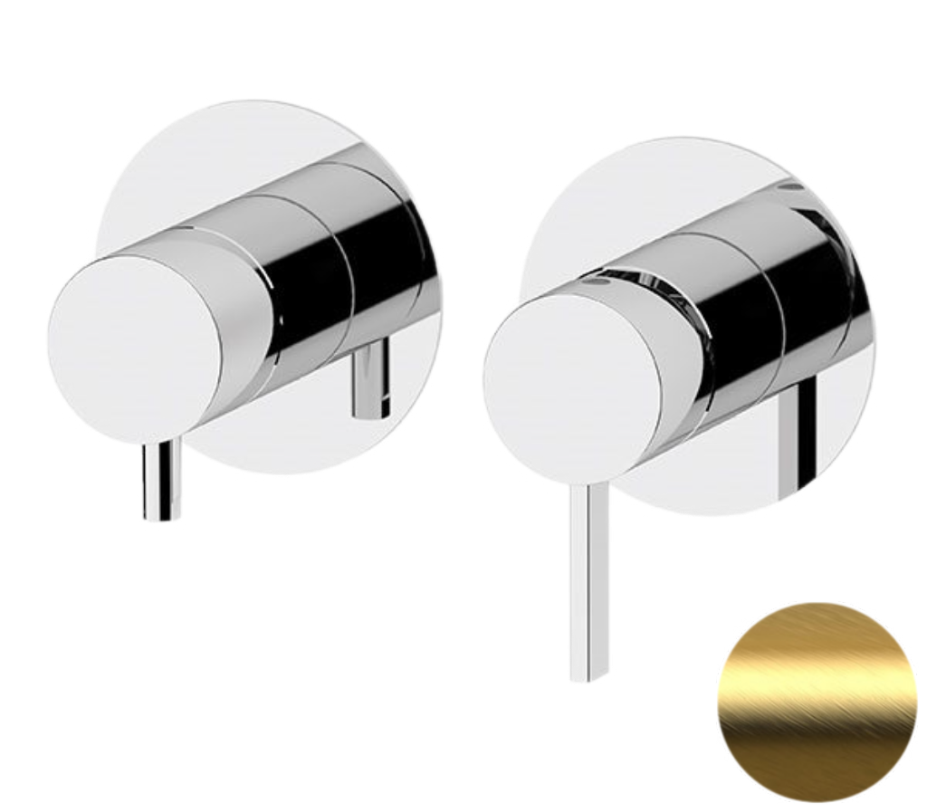 Смеситель для душа Remer Metrica MC93ZPBG, золото брашированное